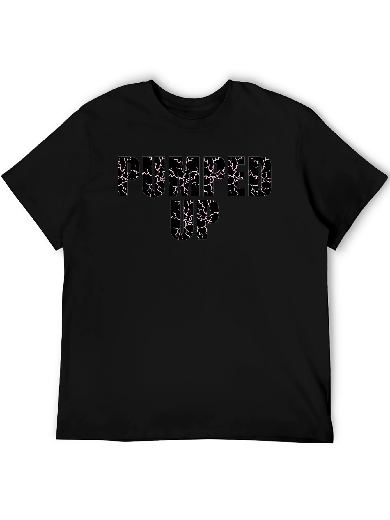 Pumped Up Black Graphic Tee