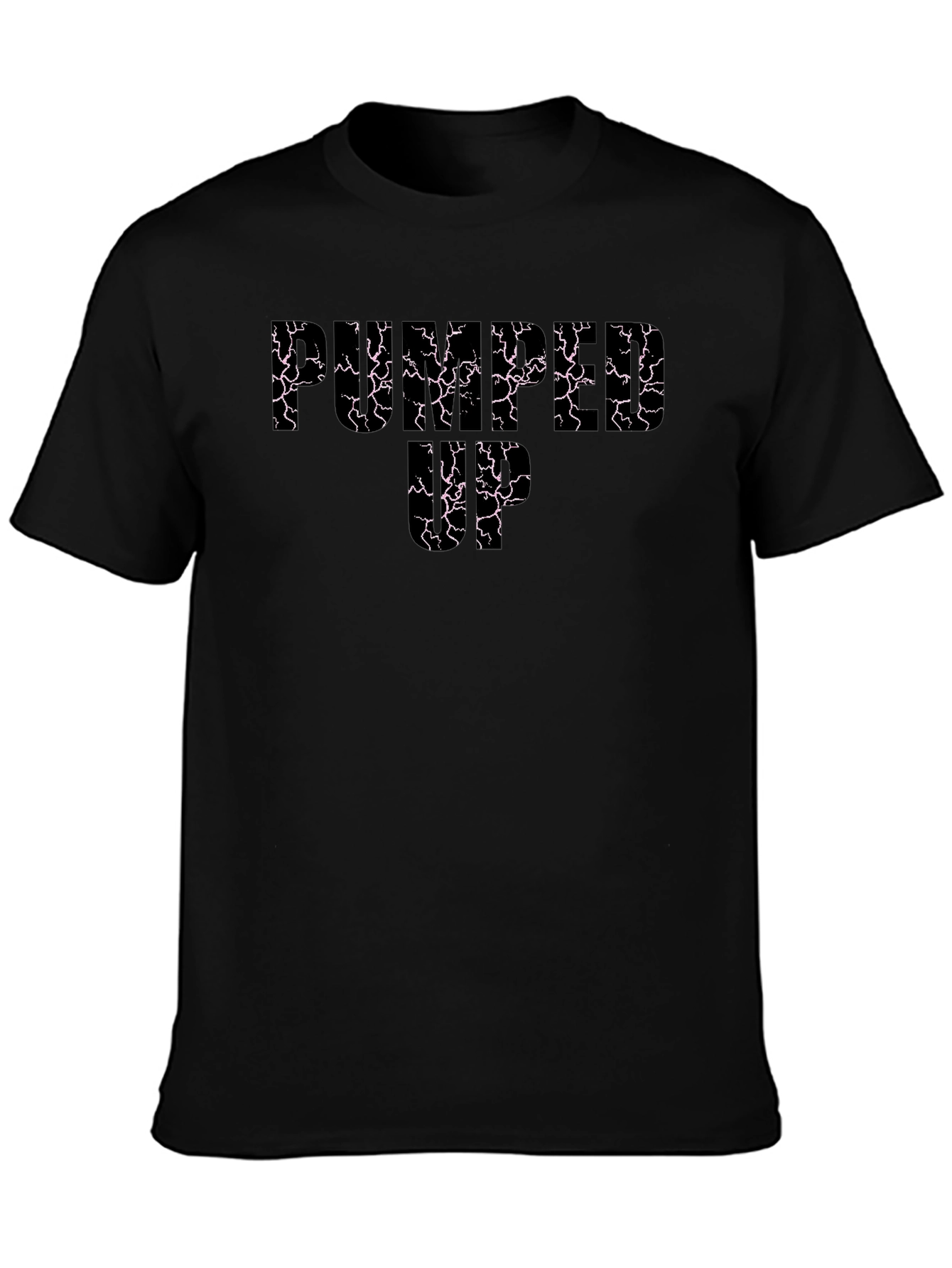 Pumped Up Black Graphic Tee