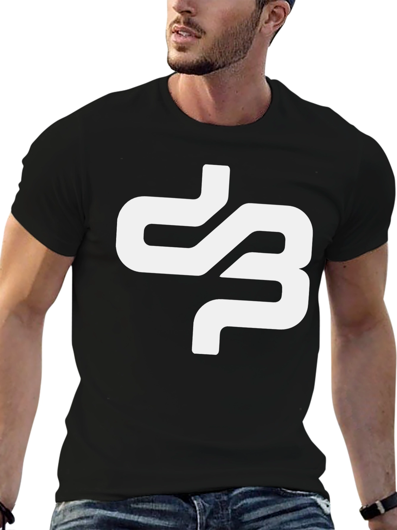 Abstract Logo Black T-Shirt