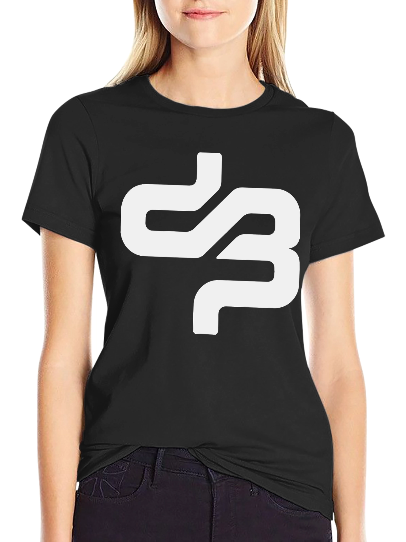 Abstract Logo Black T-Shirt