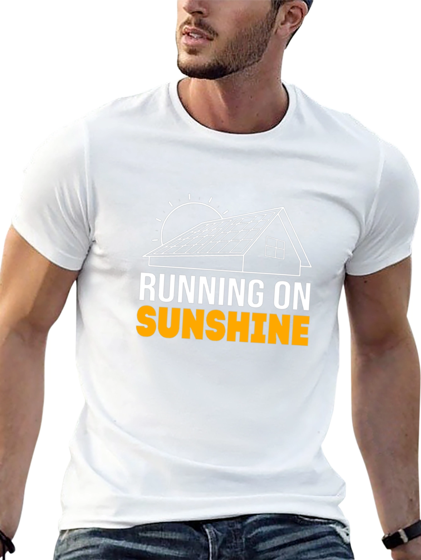 Running on Sunshine Solar Panel T-Shirt