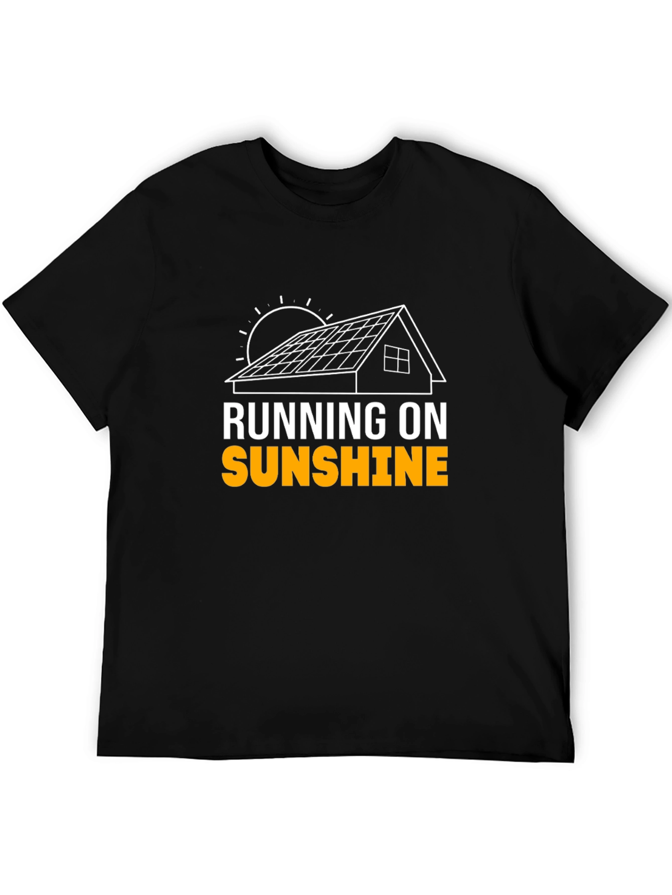 Running on Sunshine Solar Panel T-Shirt