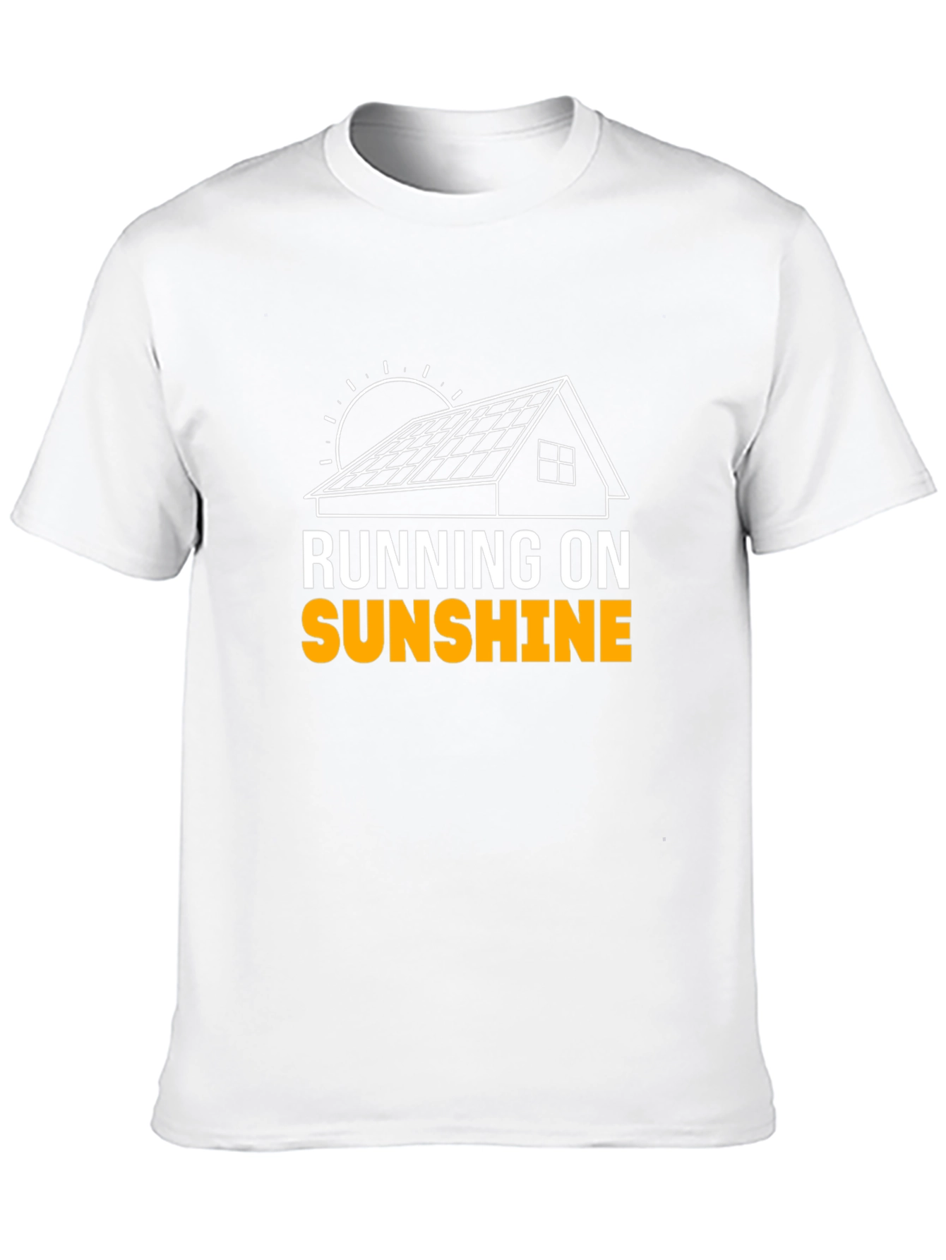 Running on Sunshine Solar Panel T-Shirt
