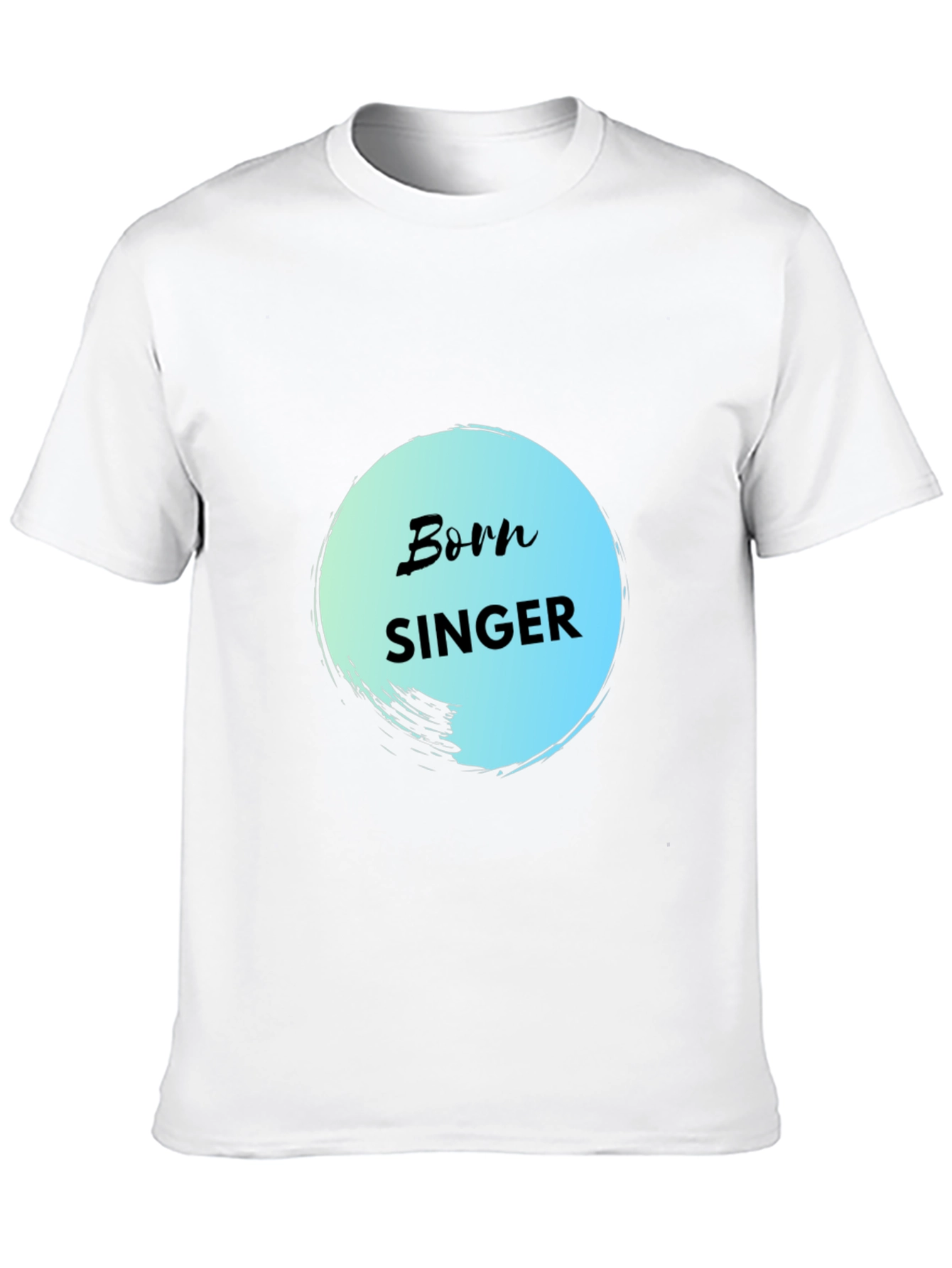 Born Singer Black Cotton Graphic Tee