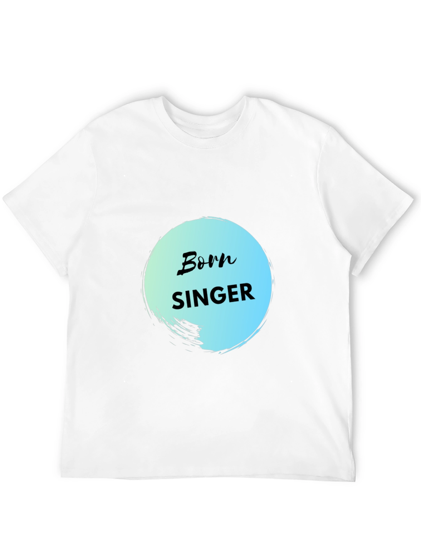 Born Singer Black Cotton Graphic Tee