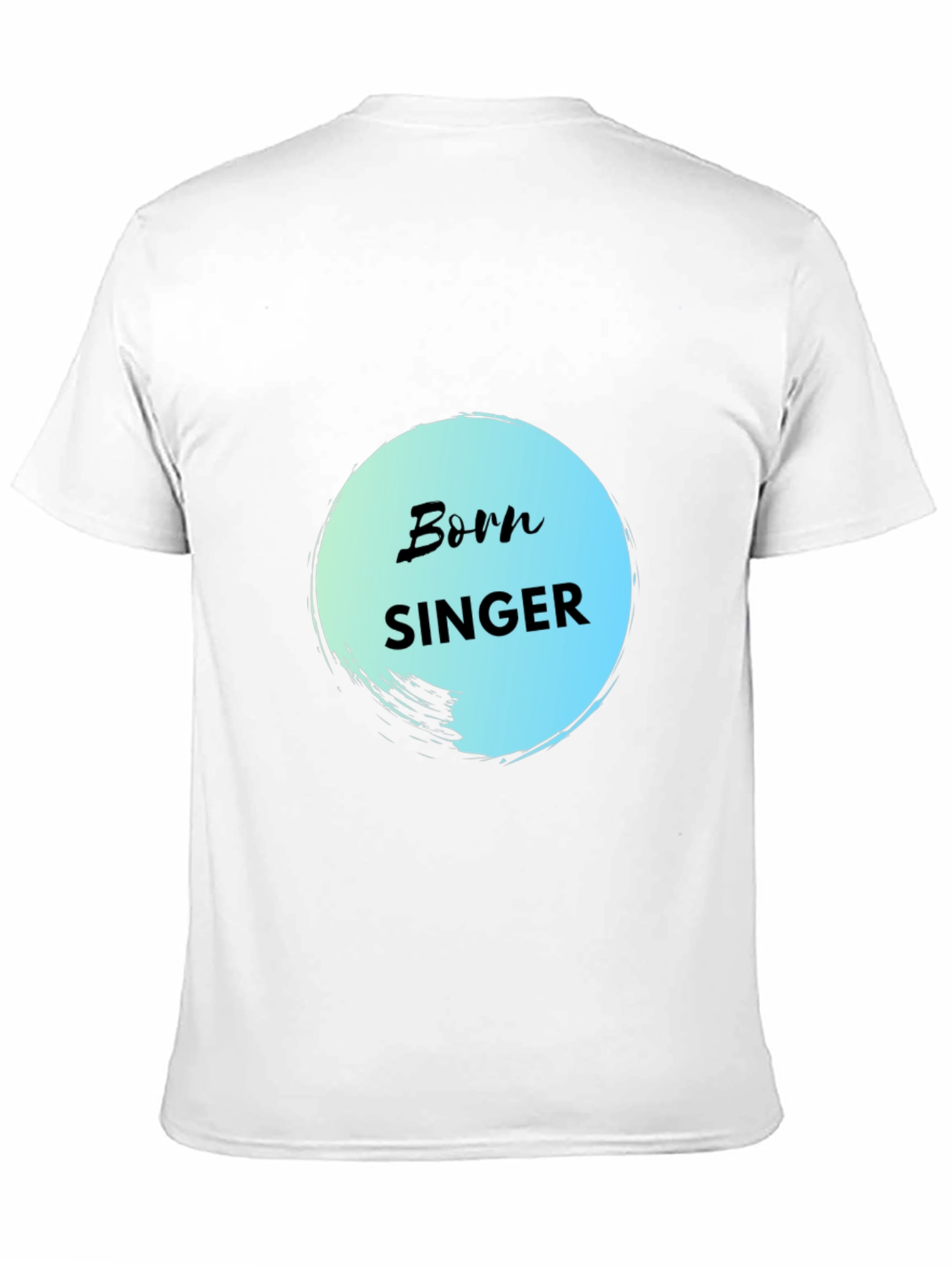 Born Singer Black Cotton Graphic Tee