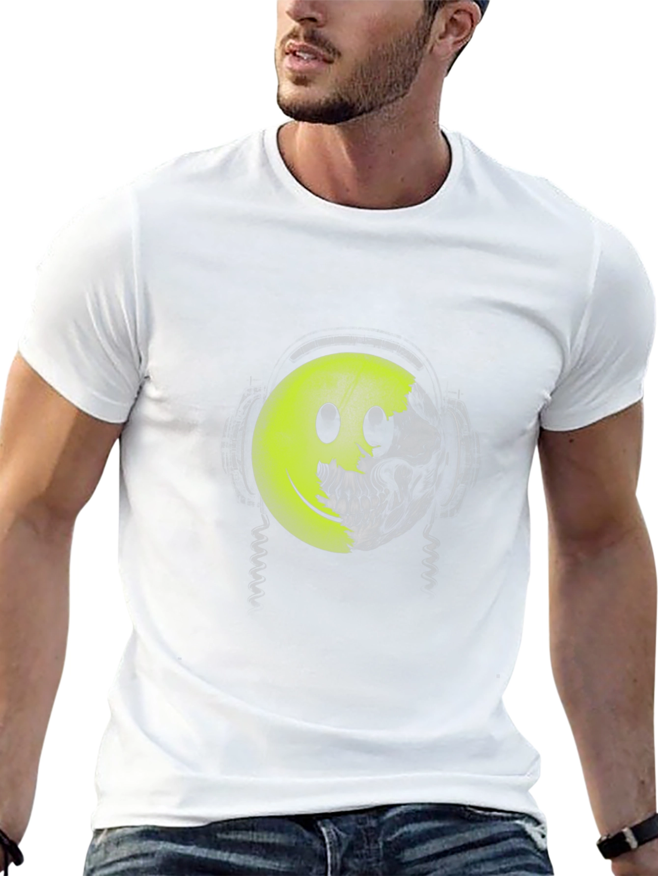 Skull Smiley Face T-Shirt