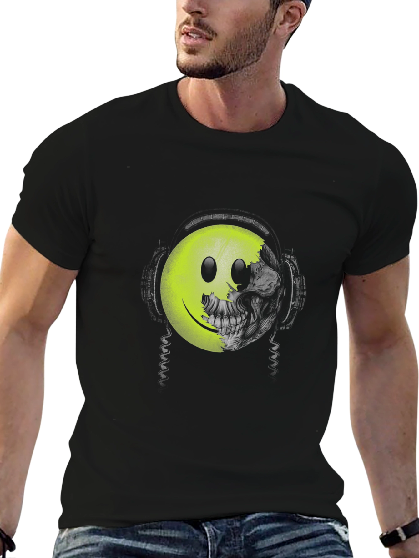 Skull Smiley Face T-Shirt