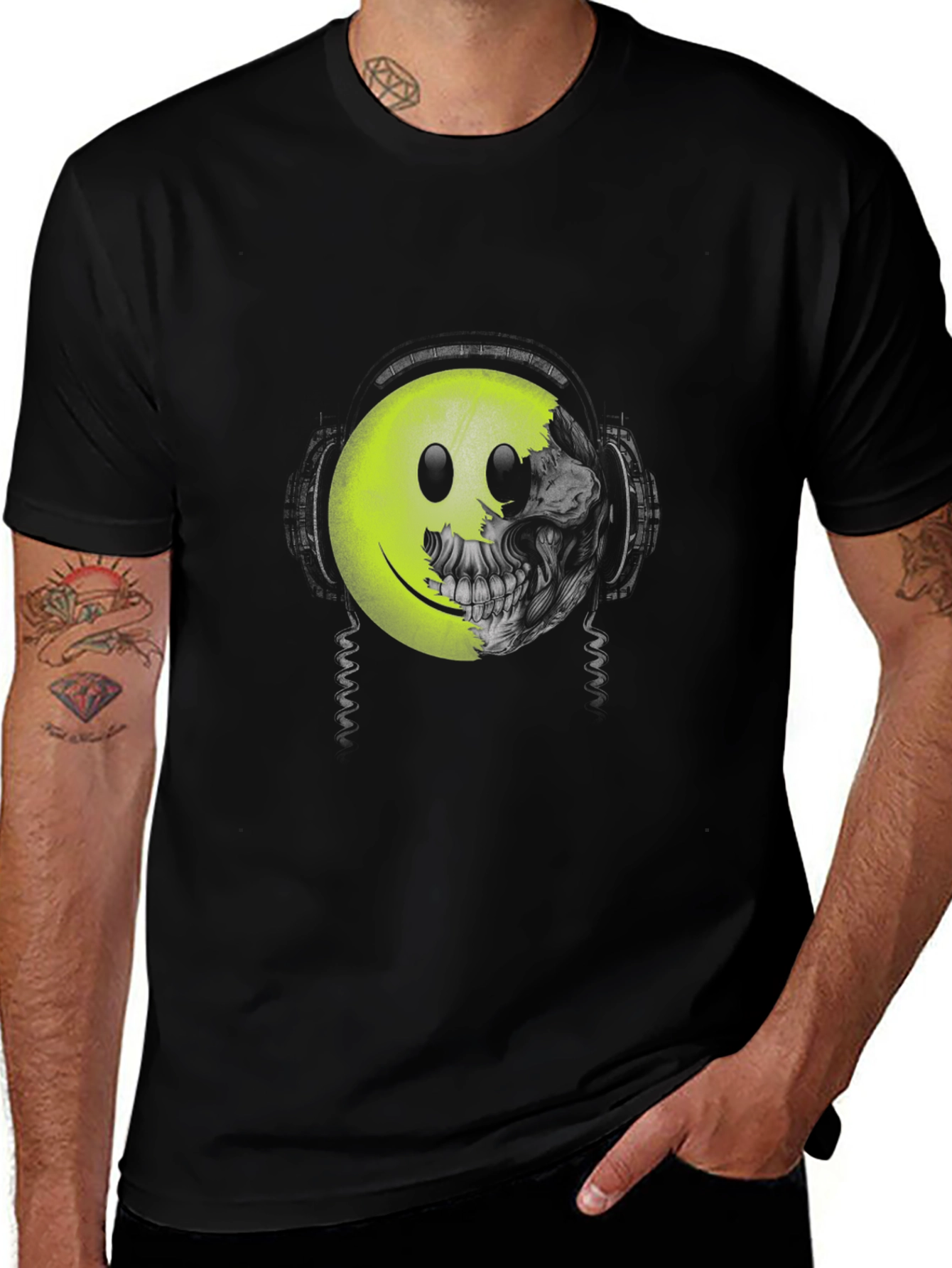 Skull Smiley Face T-Shirt