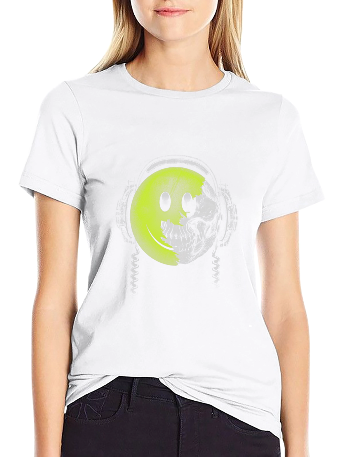 Skull Smiley Face T-Shirt