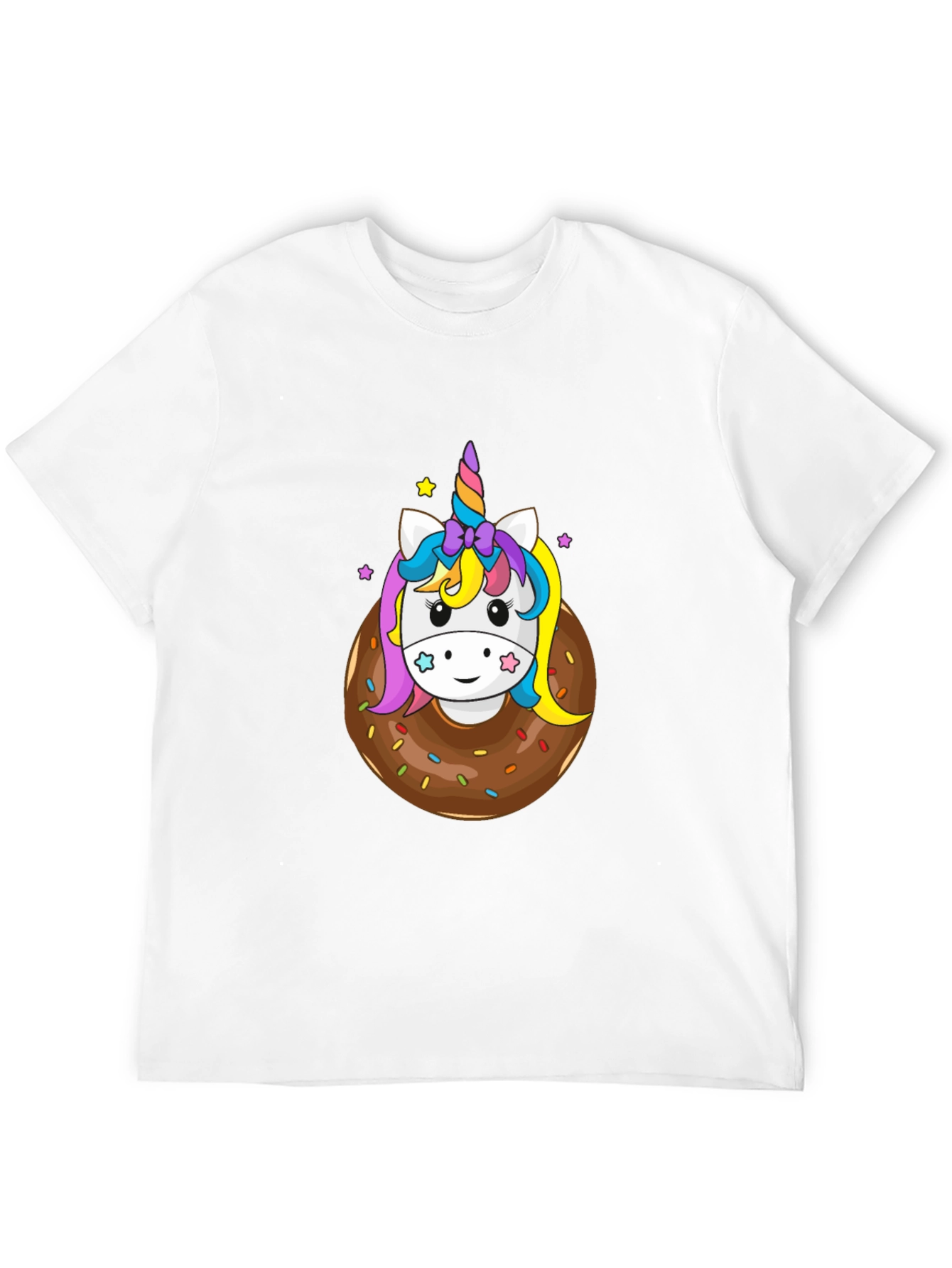 Unicorn Donut Graphic Tee - Black