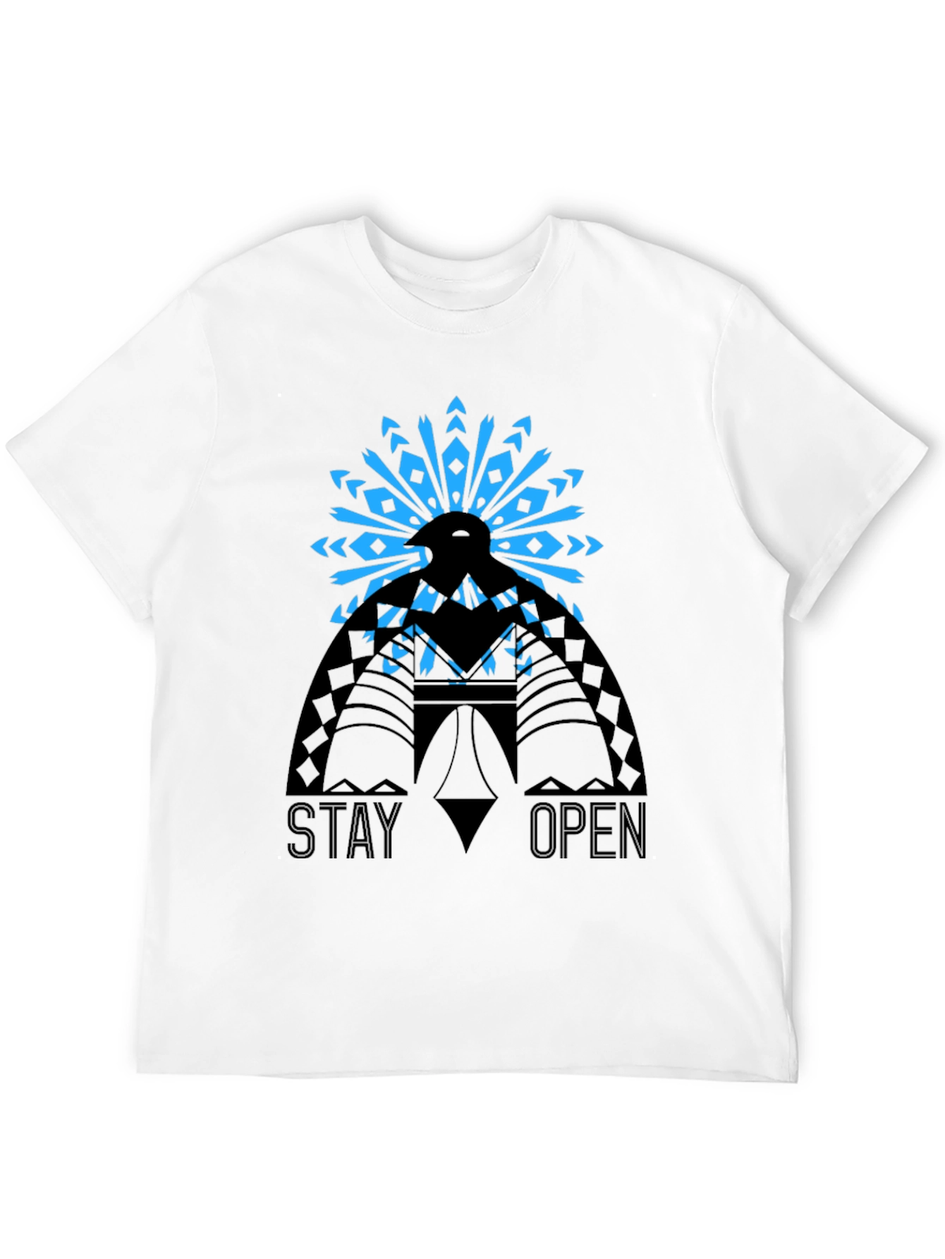Stay Open Graphic Tee - Black