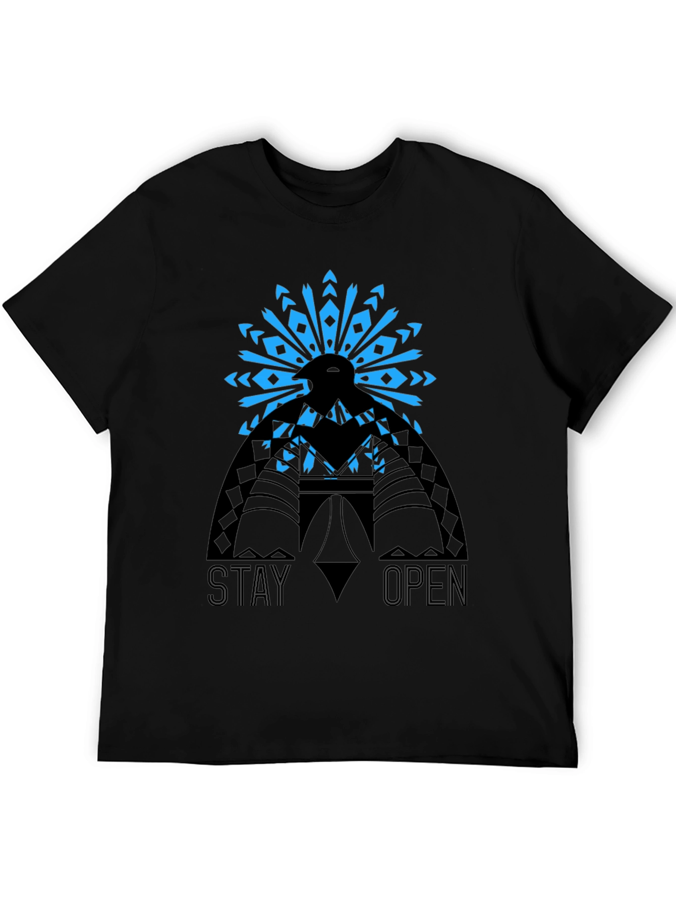 Stay Open Graphic Tee - Black