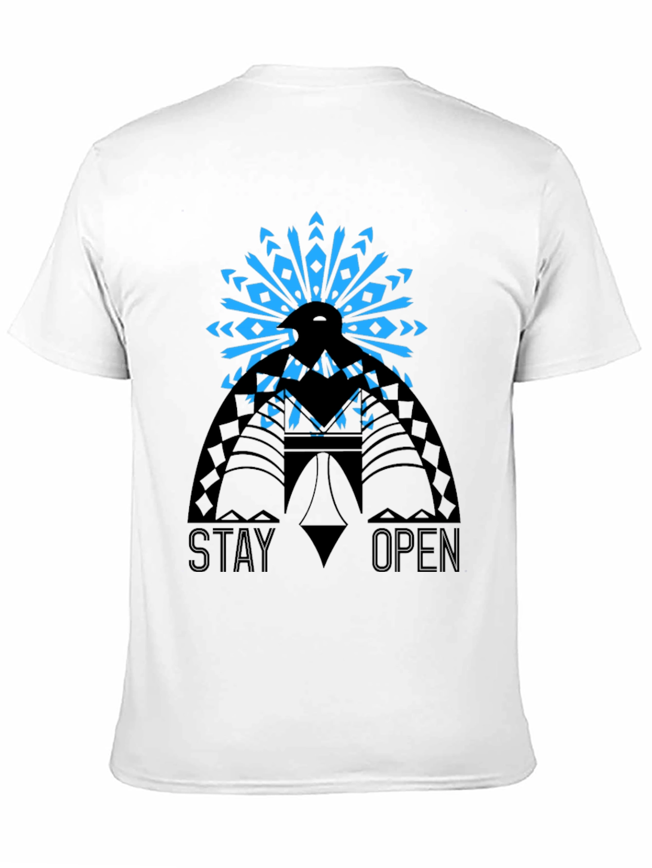 Stay Open Graphic Tee - Black