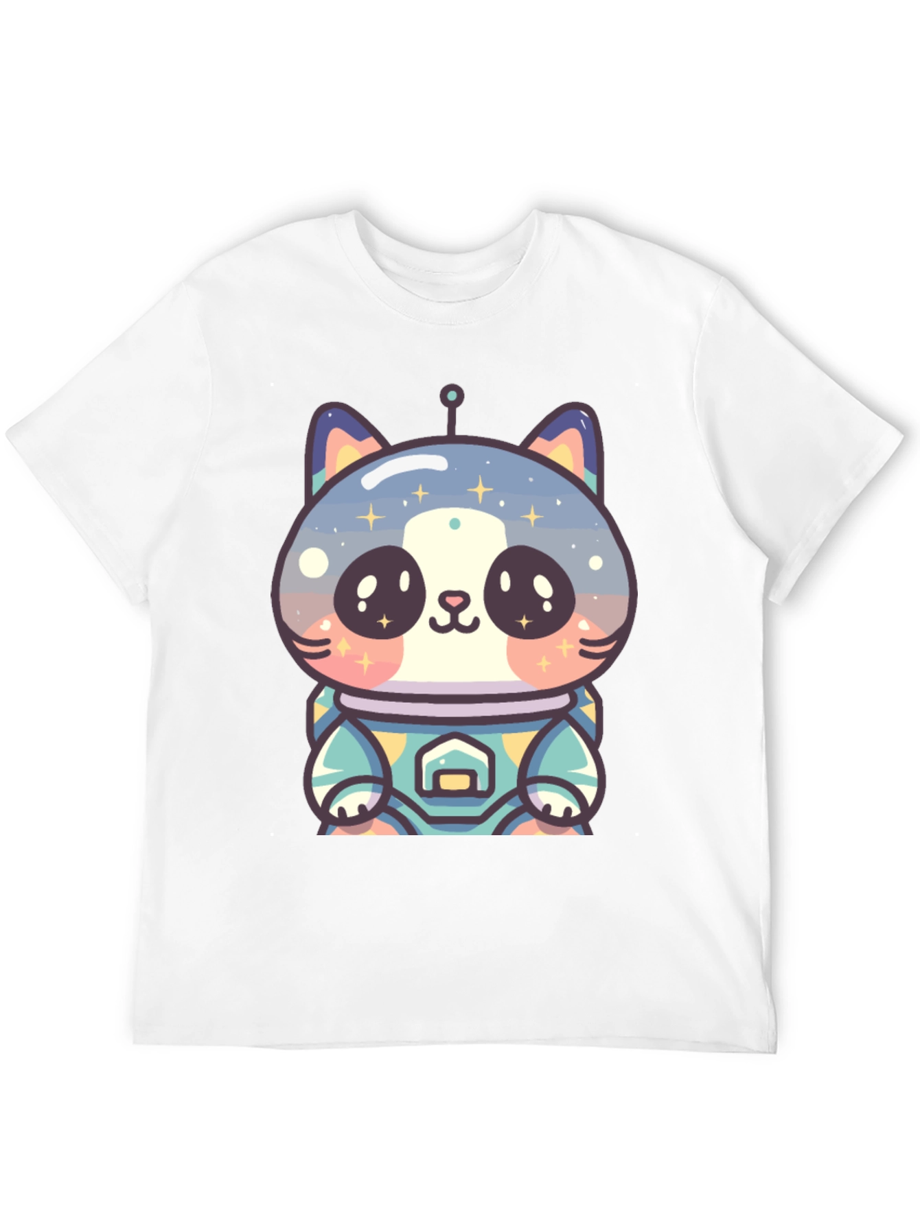 Astronaut Cat T-Shirt - Black Unique Design