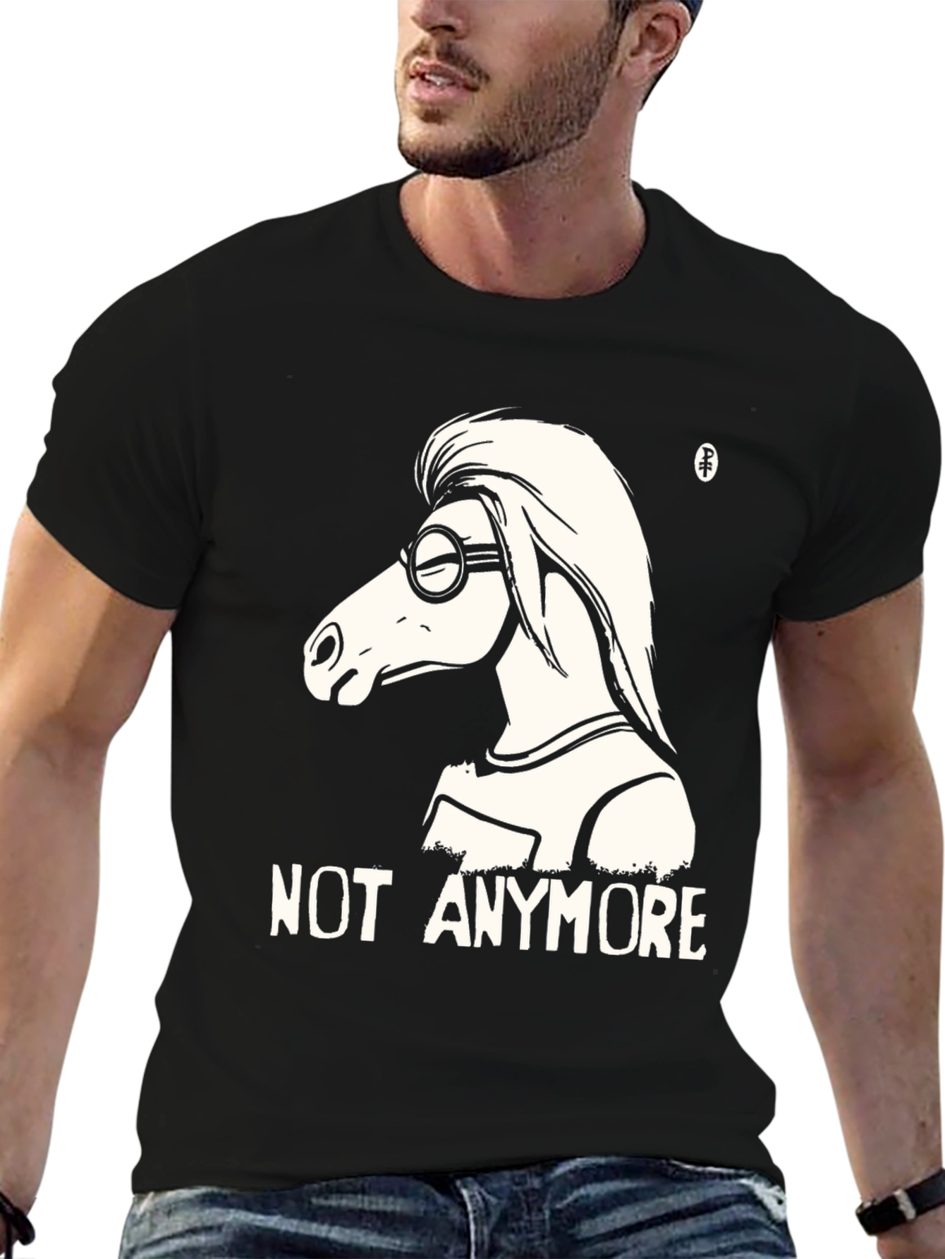 Horse with Glasses T-Shirt - Not Anymore