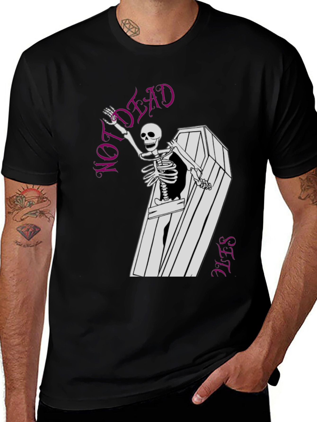 Not Dead Yet Skeleton Graphic Tee