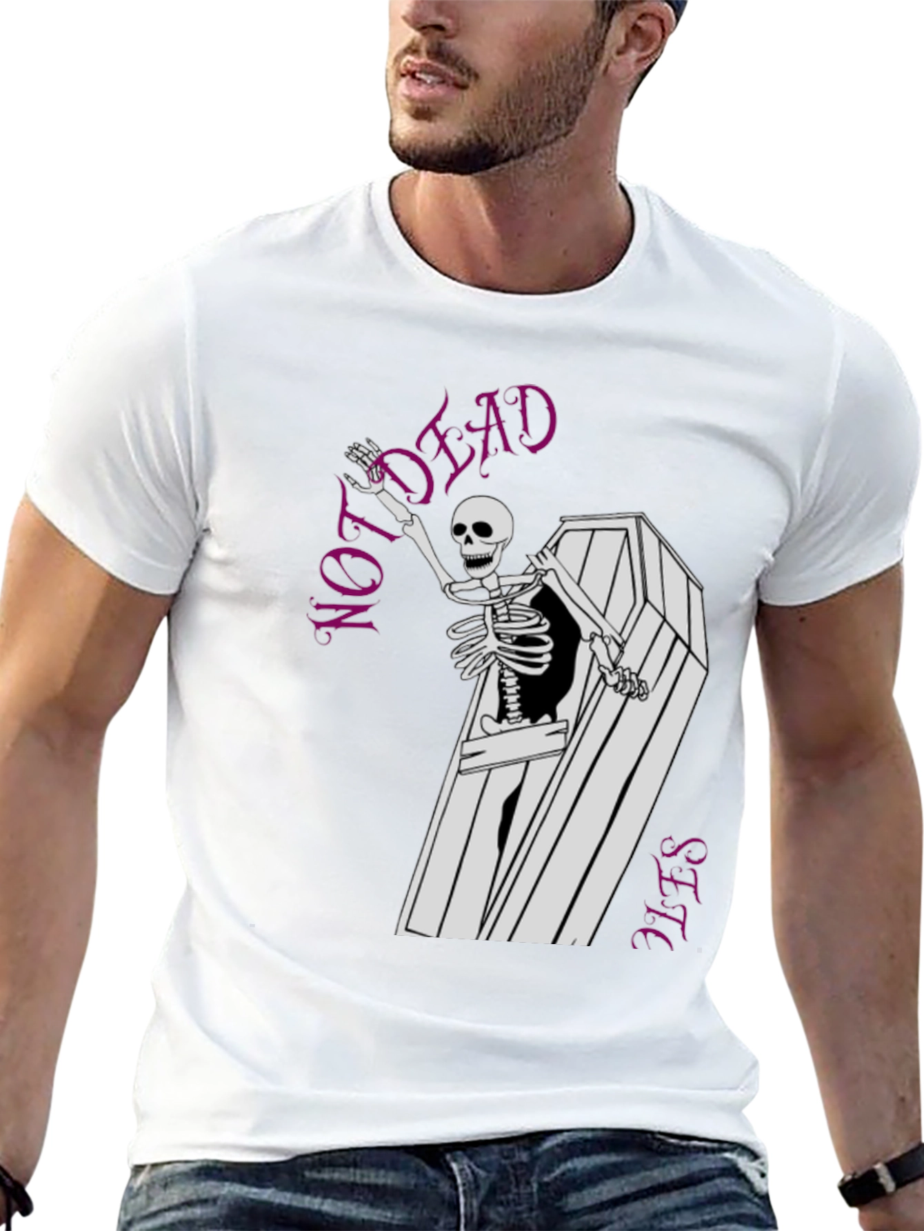 Not Dead Yet Skeleton Graphic Tee