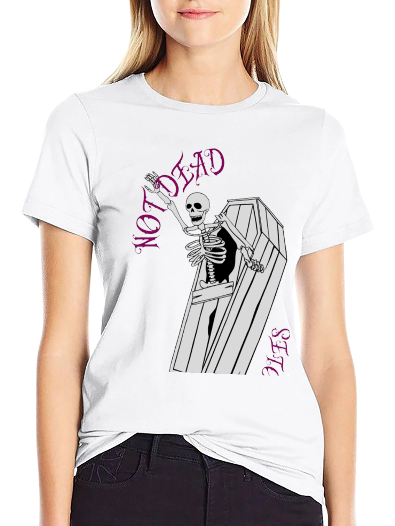 Not Dead Yet Skeleton Graphic Tee