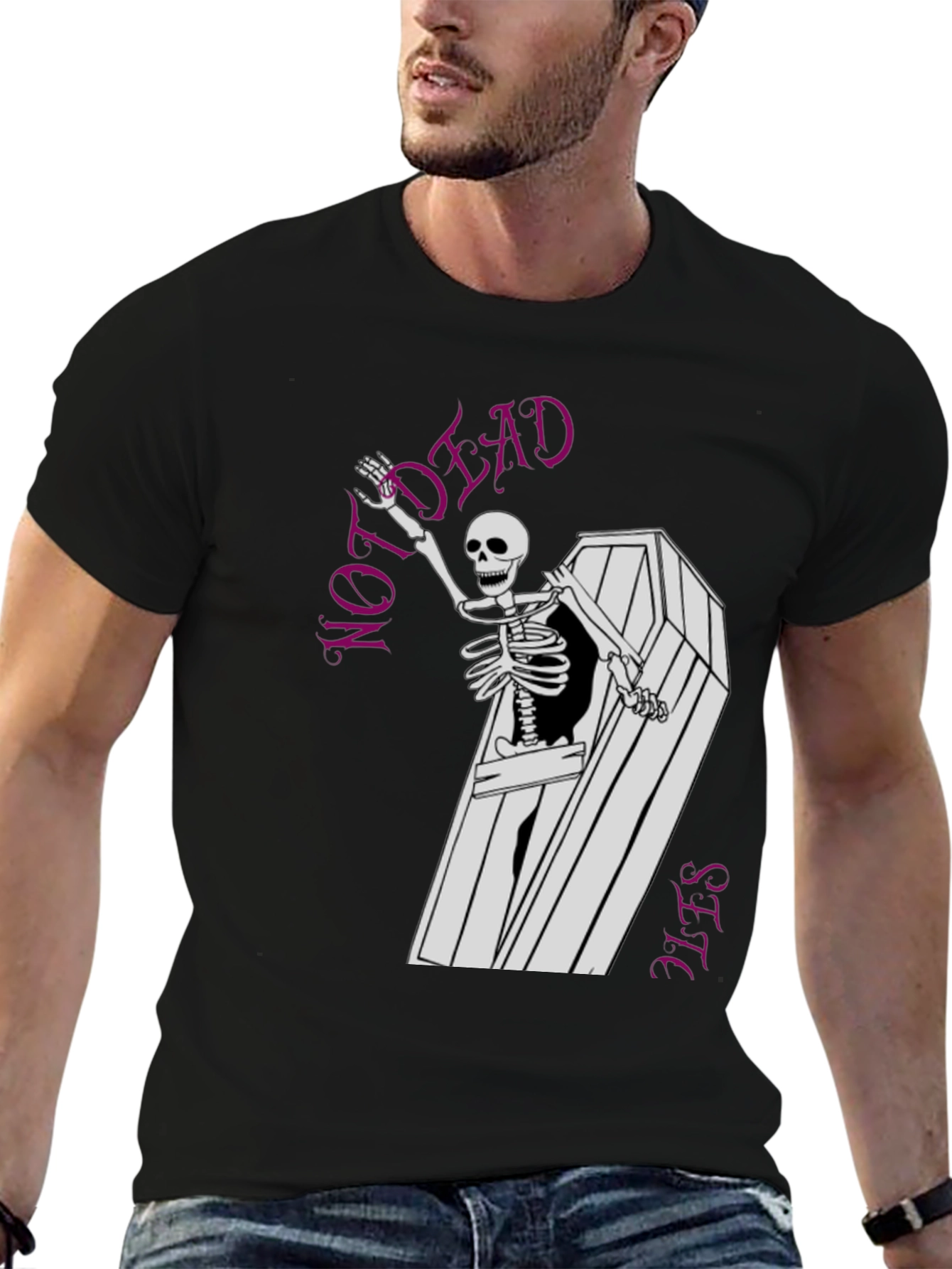 Not Dead Yet Skeleton Graphic Tee