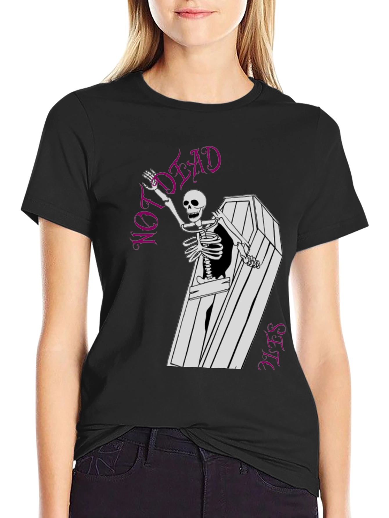 Not Dead Yet Skeleton Graphic Tee