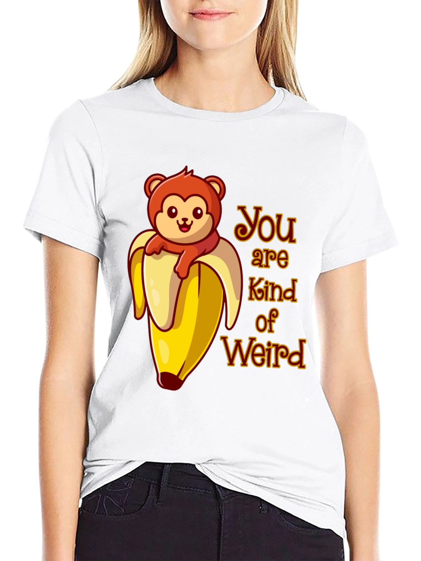 You are Kind of Weird Monkey Banana Graphic T-Shirt