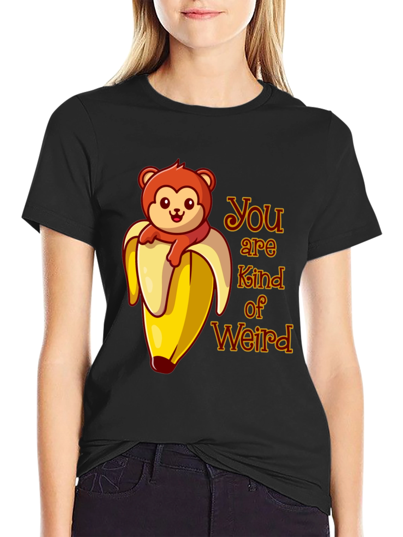 You are Kind of Weird Monkey Banana Graphic T-Shirt