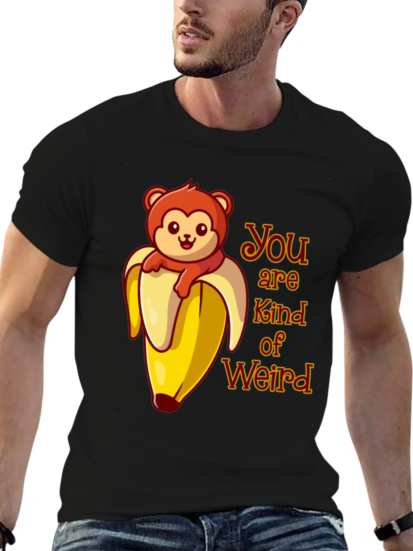 You are Kind of Weird Monkey Banana Graphic T-Shirt
