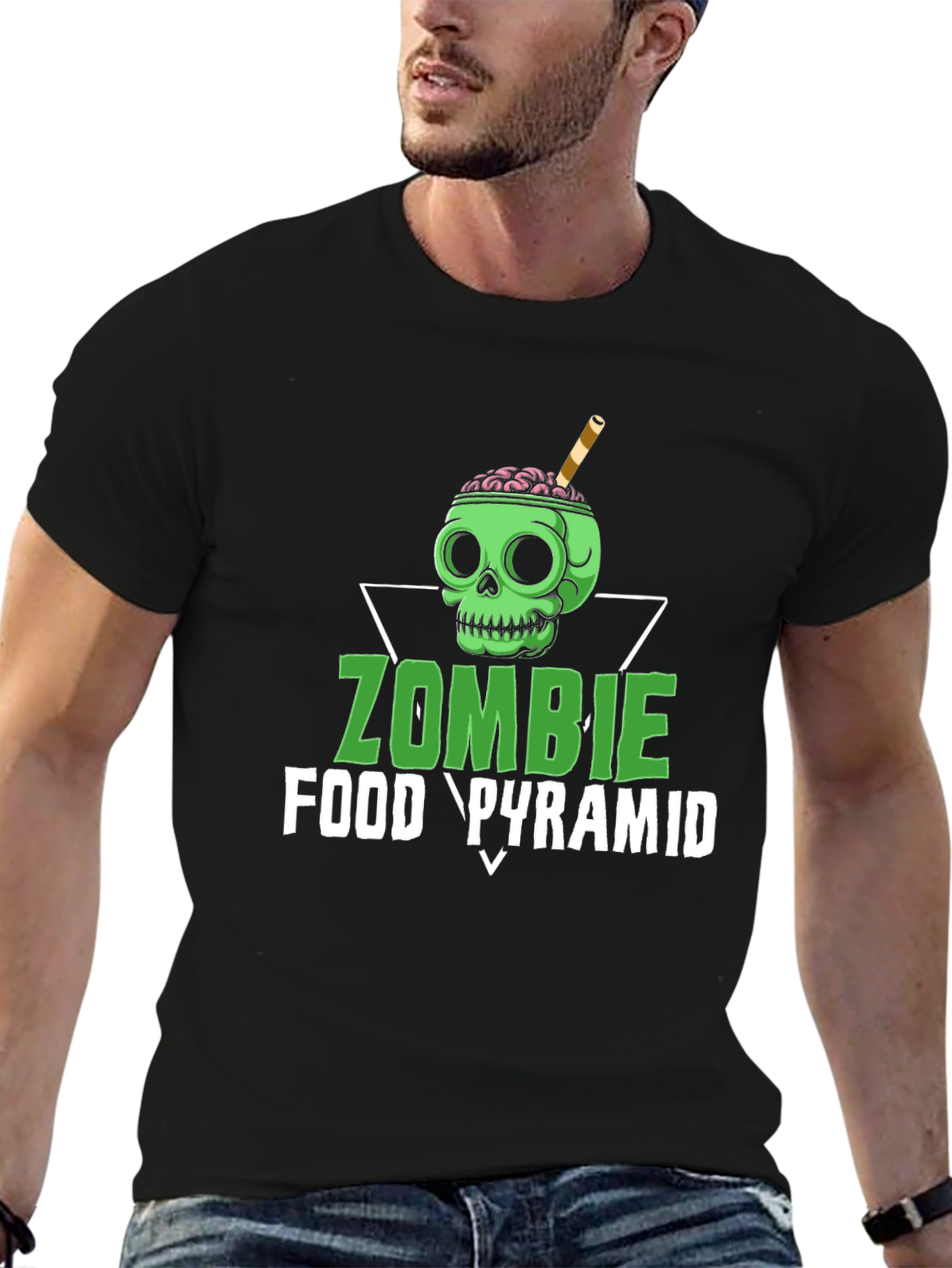 Zombie Food Pyramid Graphic Tee