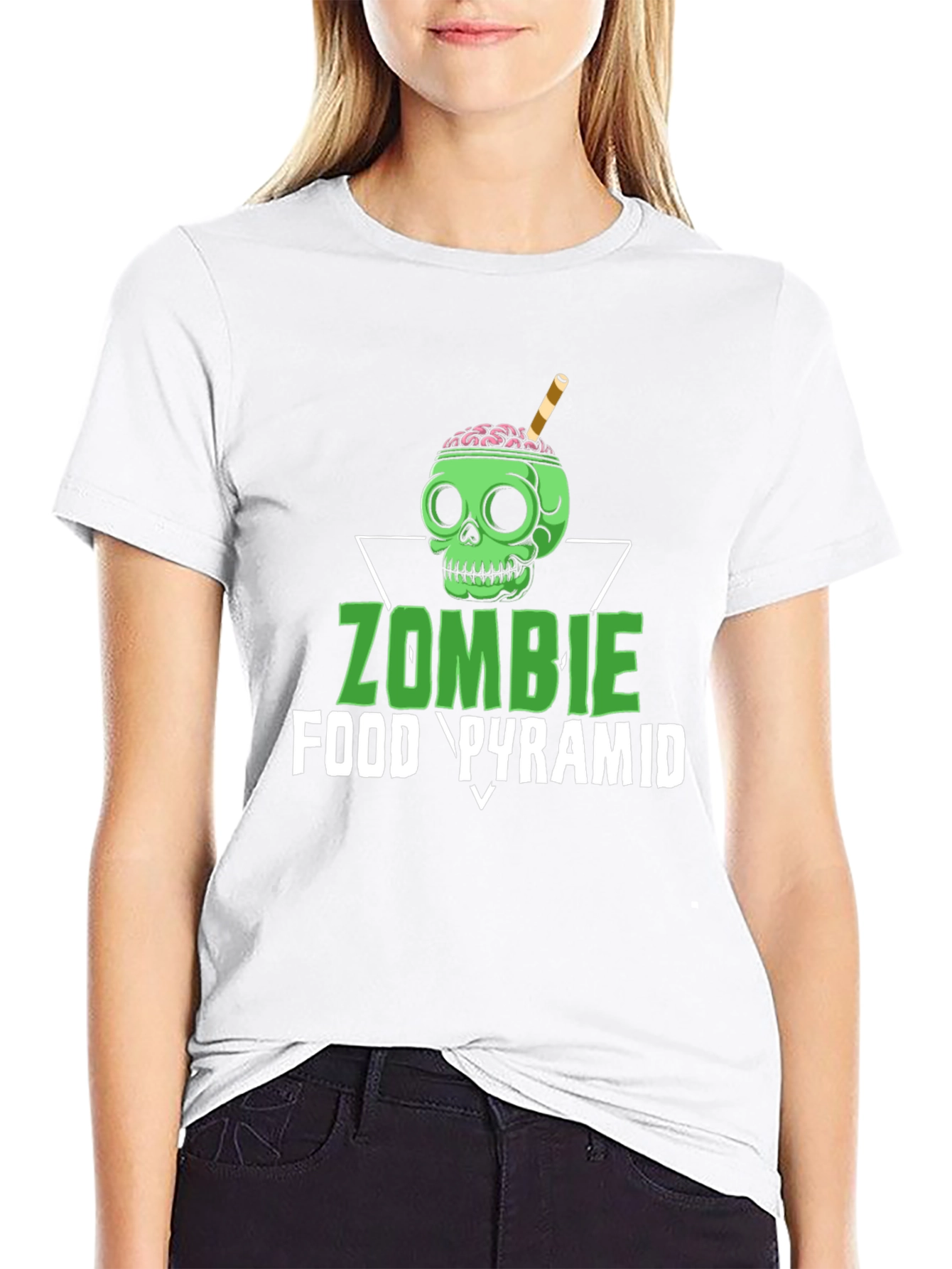 Zombie Food Pyramid Graphic Tee