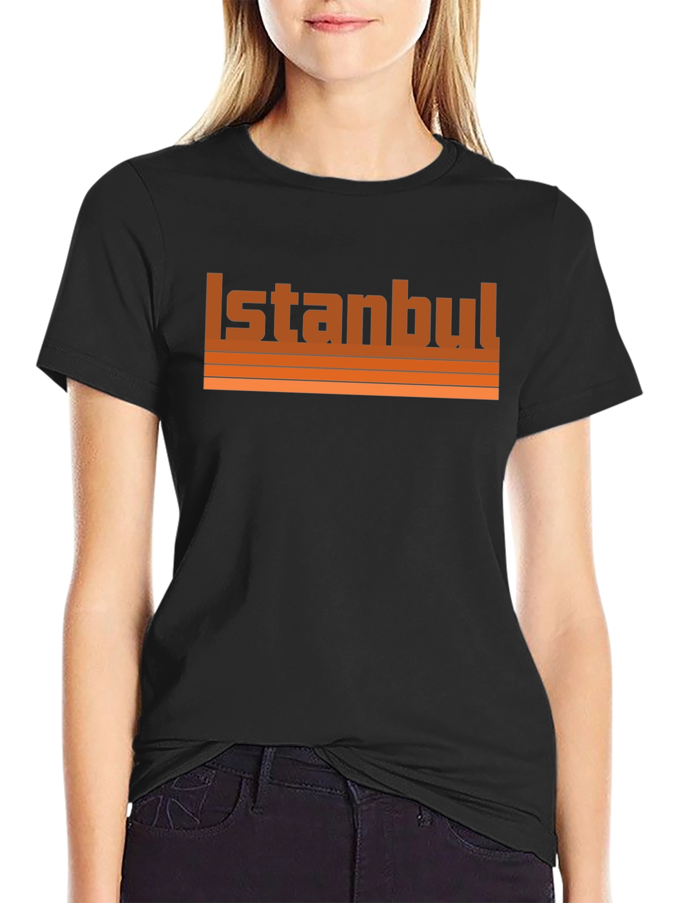 Istanbul Retro Style Black Graphic Tee