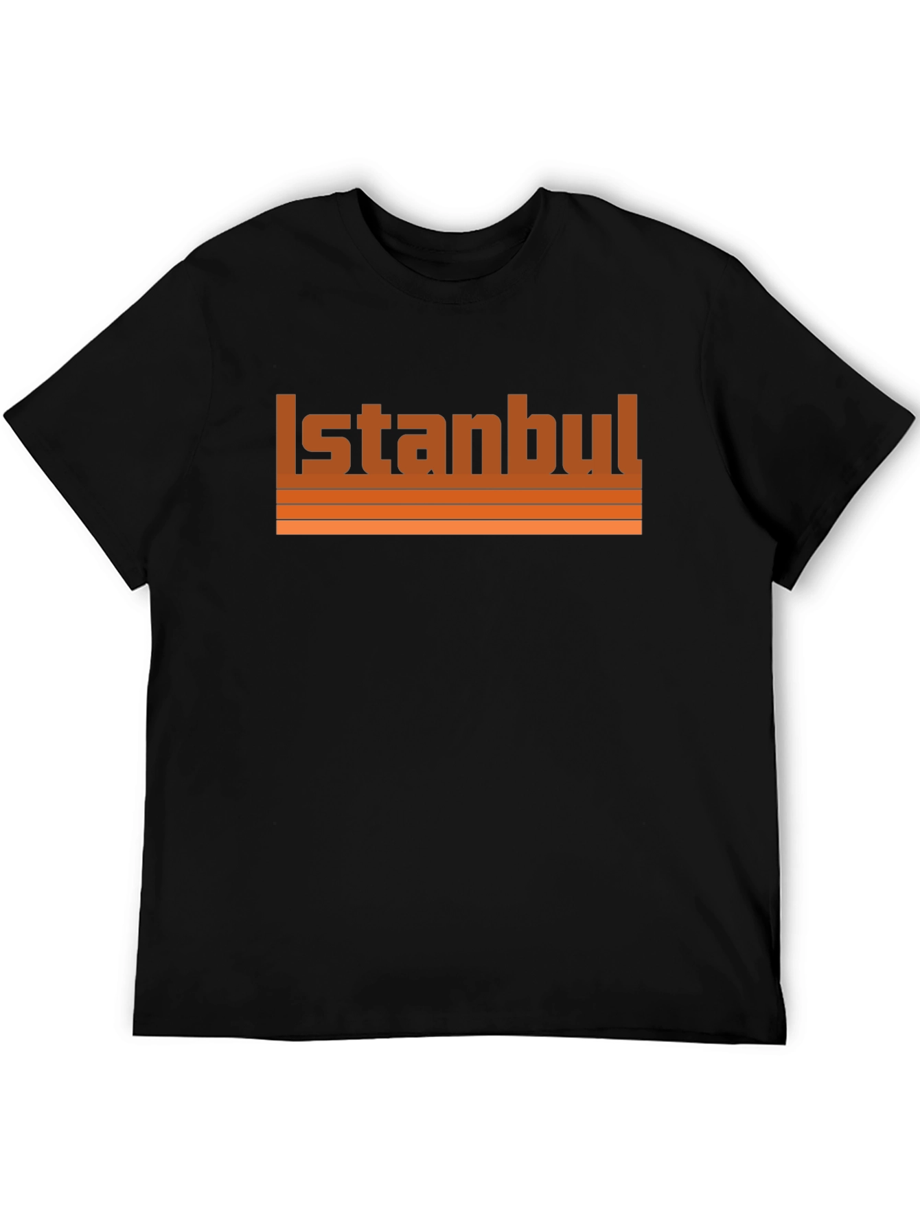 Istanbul Retro Style Black Graphic Tee