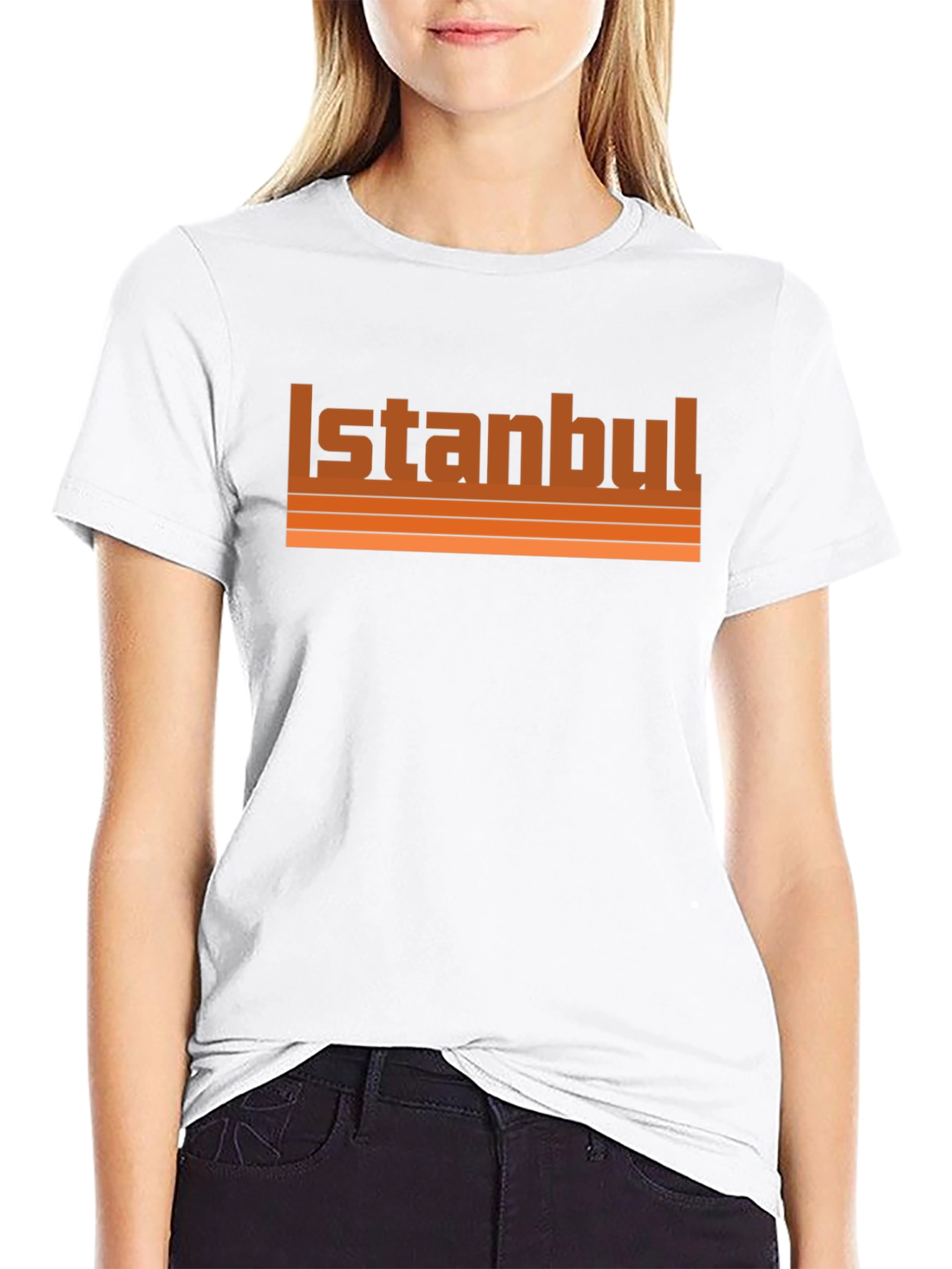 Istanbul Retro Style Black Graphic Tee