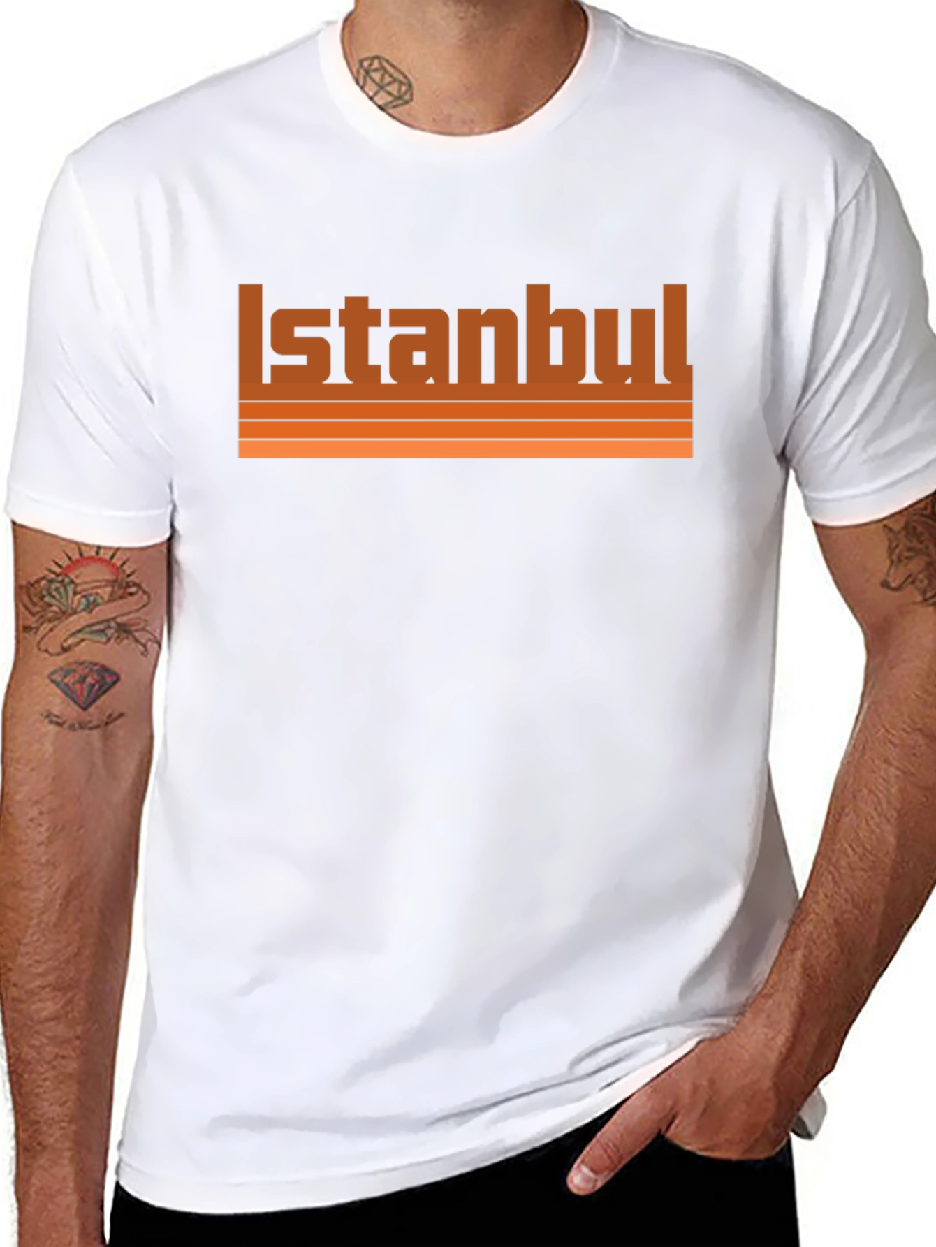 Istanbul Retro Style Black Graphic Tee