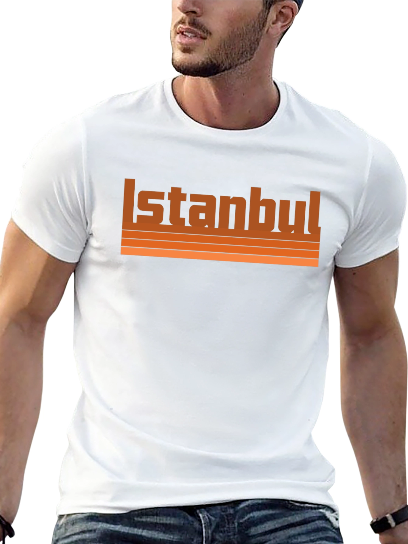 Istanbul Retro Style Black Graphic Tee