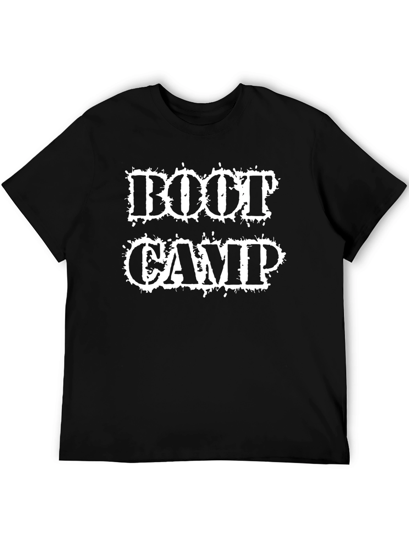 Boot Camp Graphic Tee - Black Cotton T-Shirt