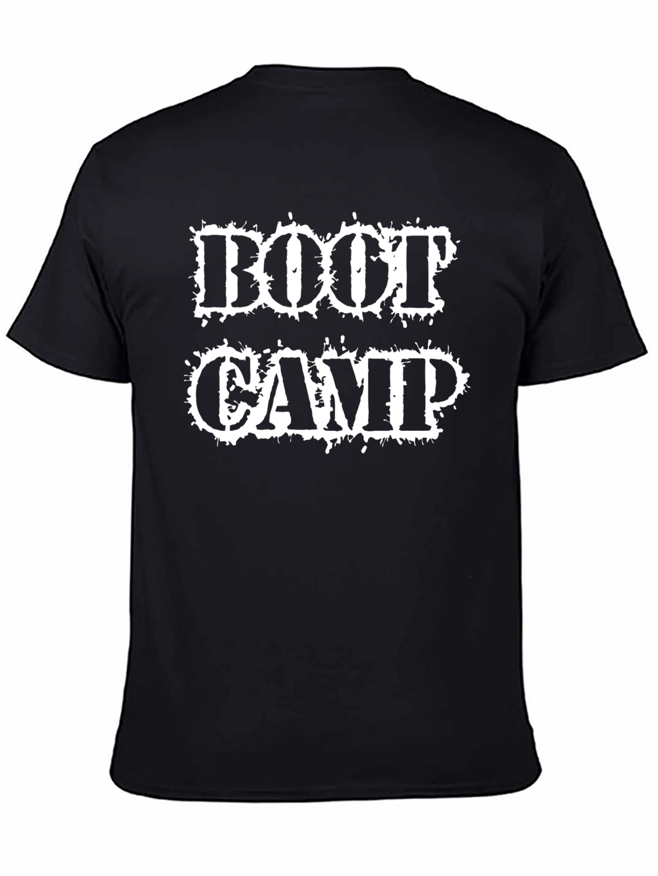 Boot Camp Graphic Tee - Black Cotton T-Shirt