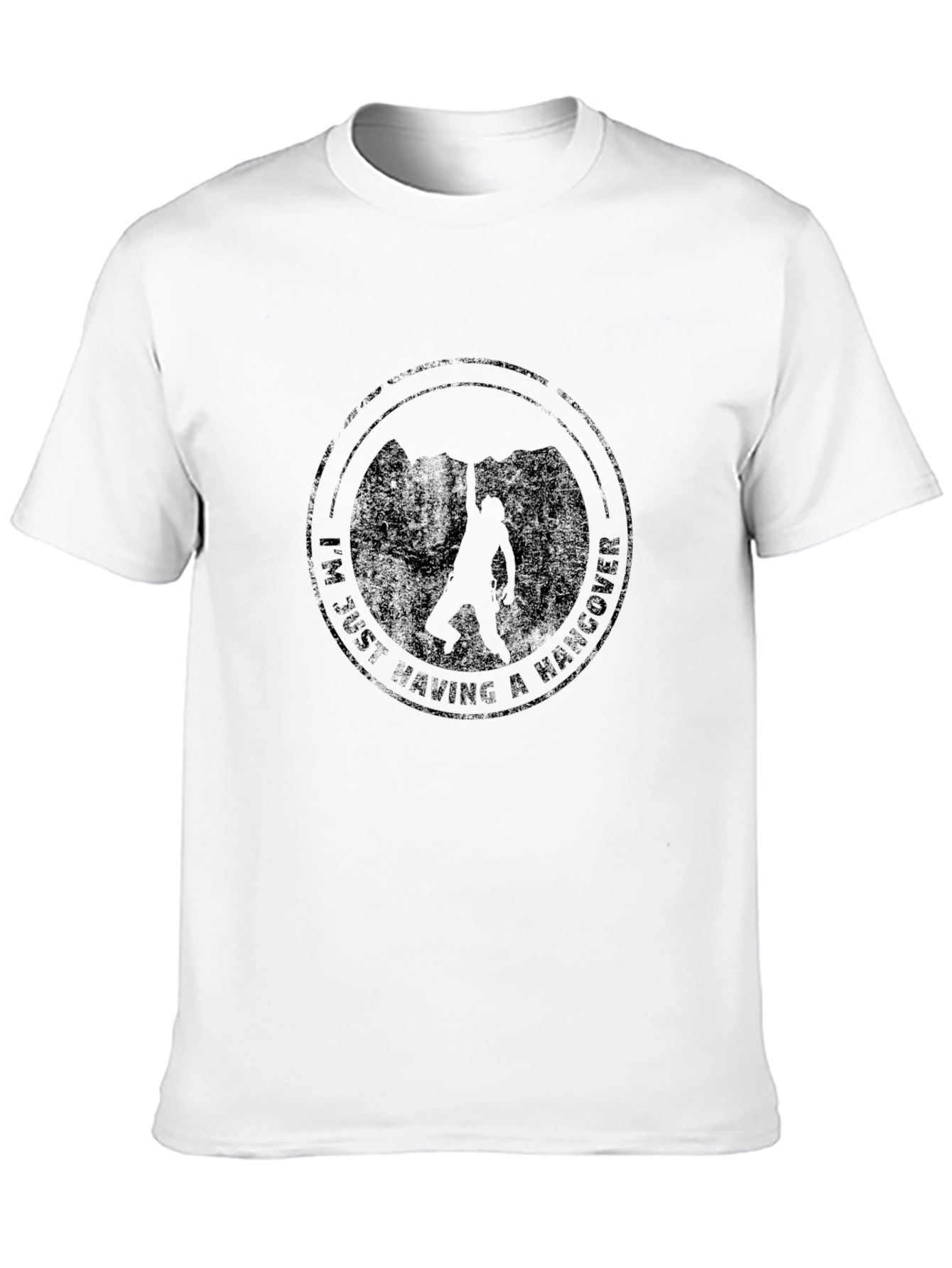Hangover Climber Graphic Tee - Soft Black T-Shirt