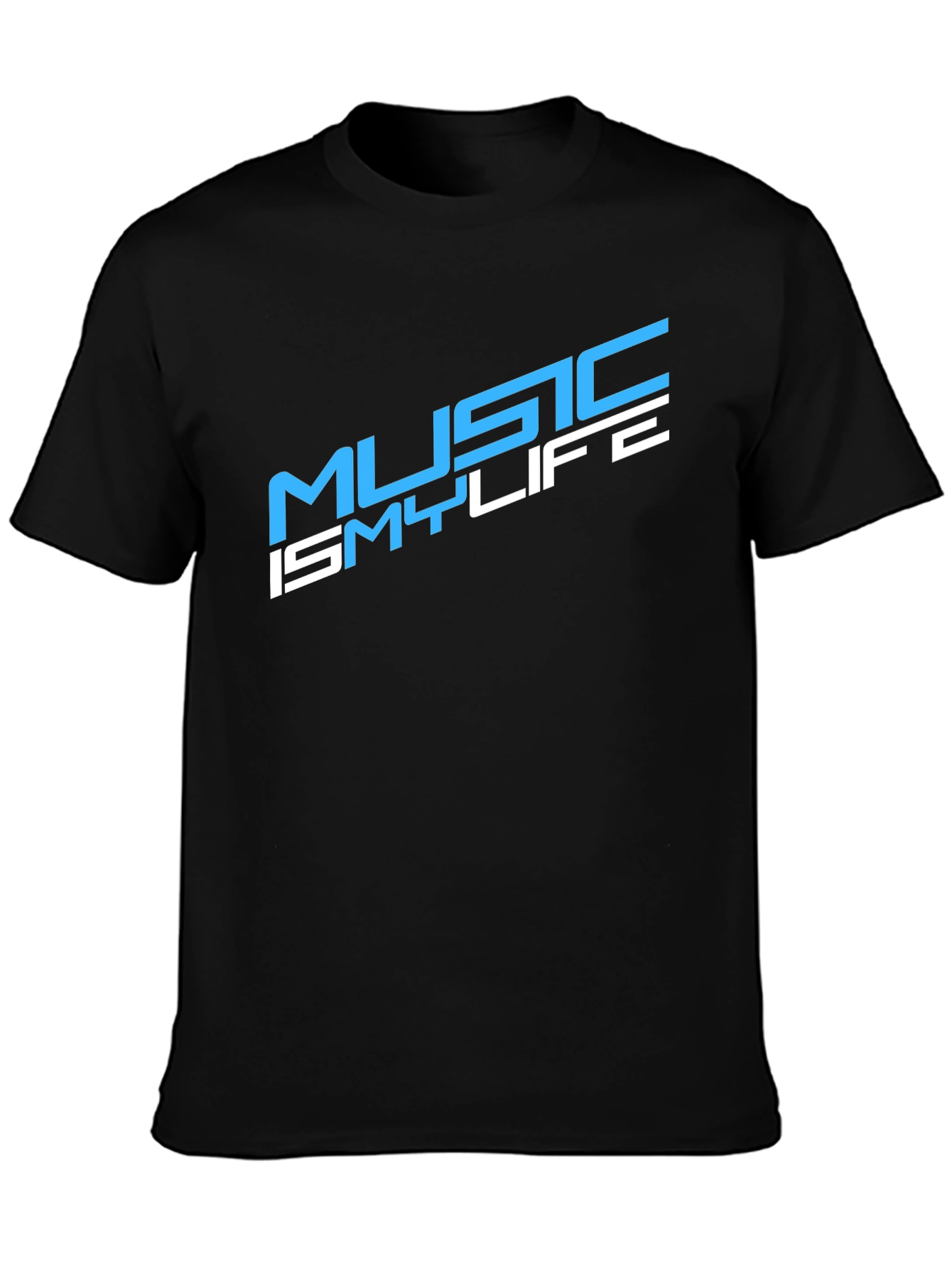Music Is My Life Black T-Shirt