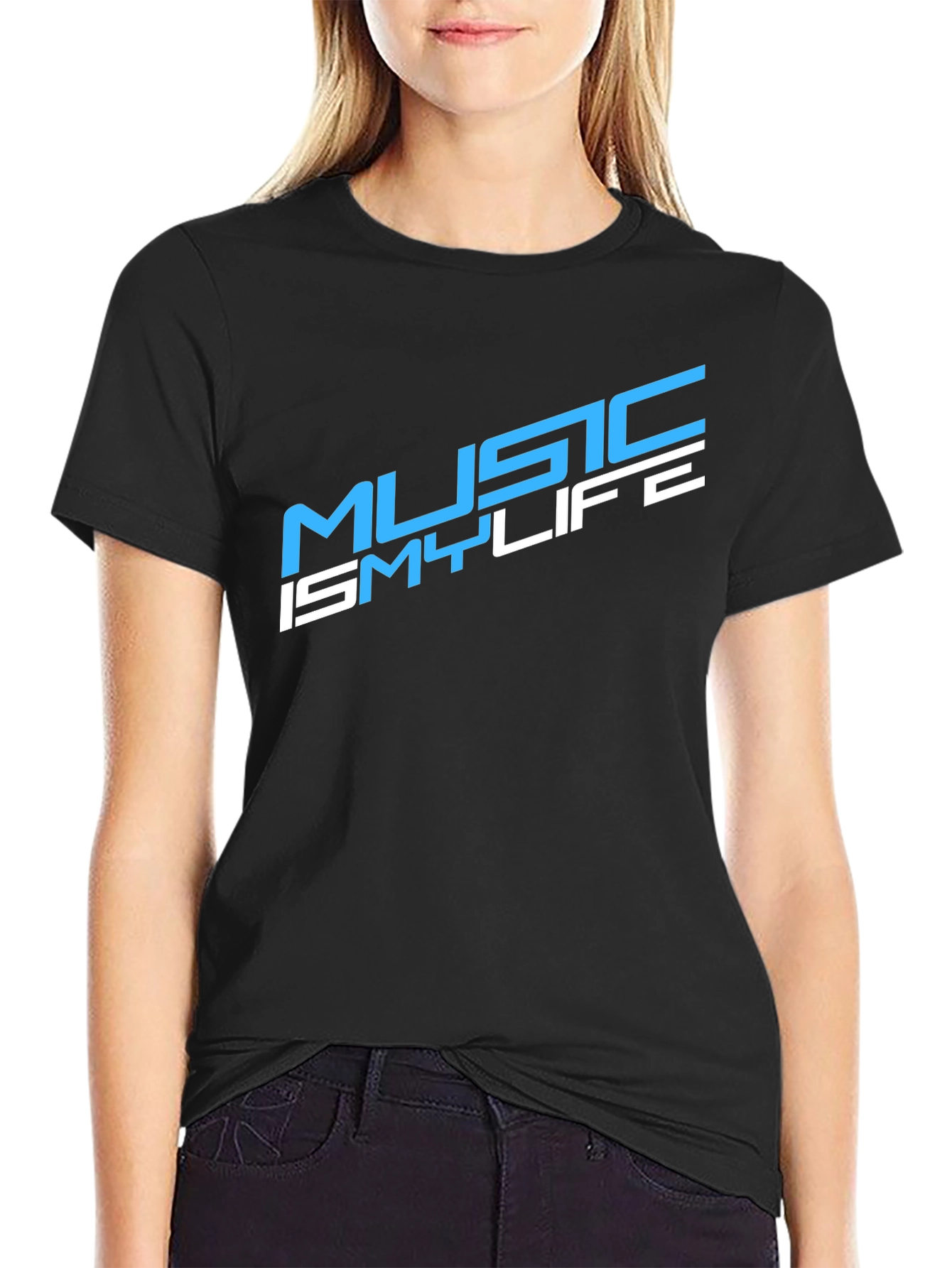 Music Is My Life Black T-Shirt