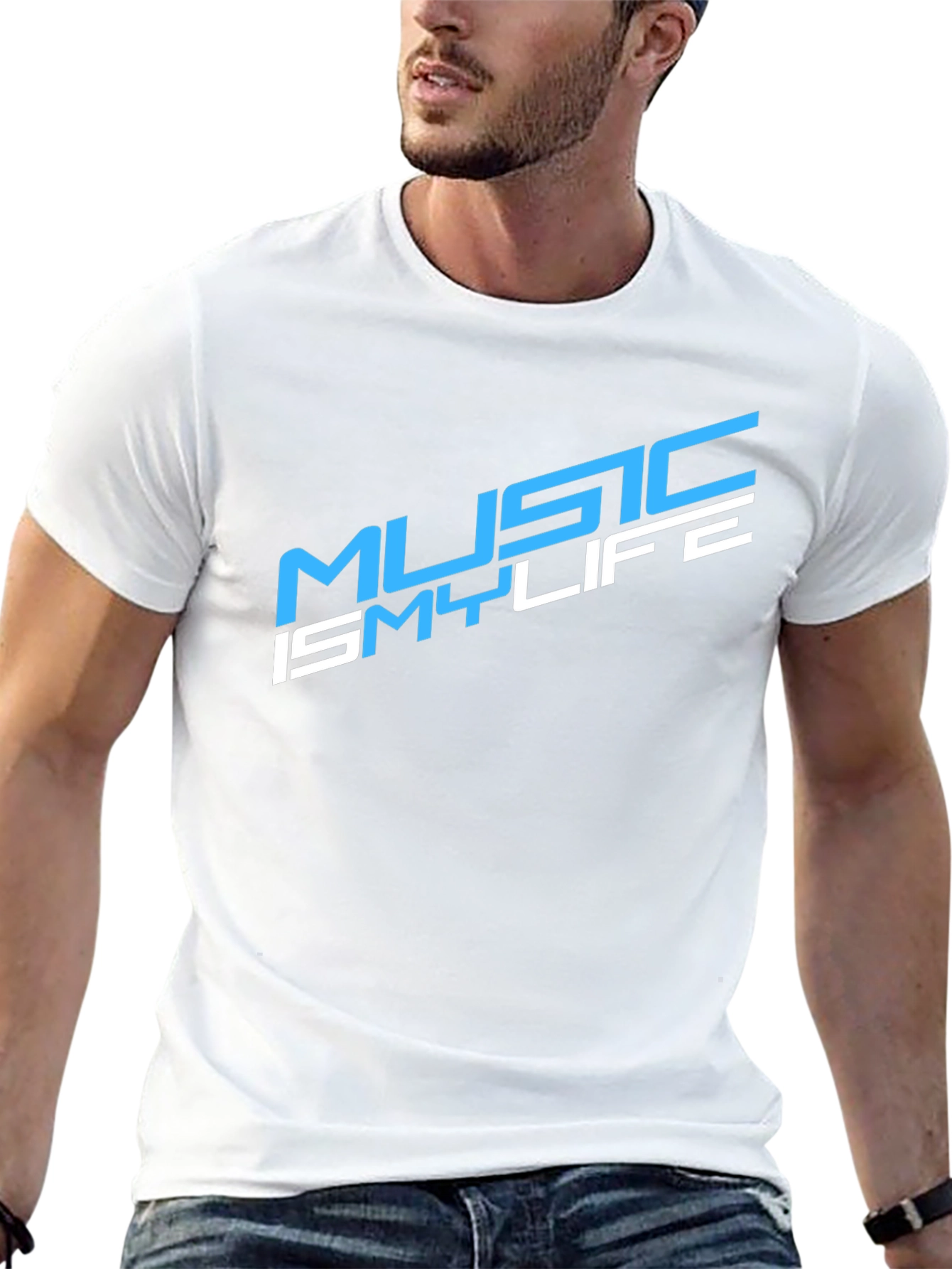 Music Is My Life Black T-Shirt