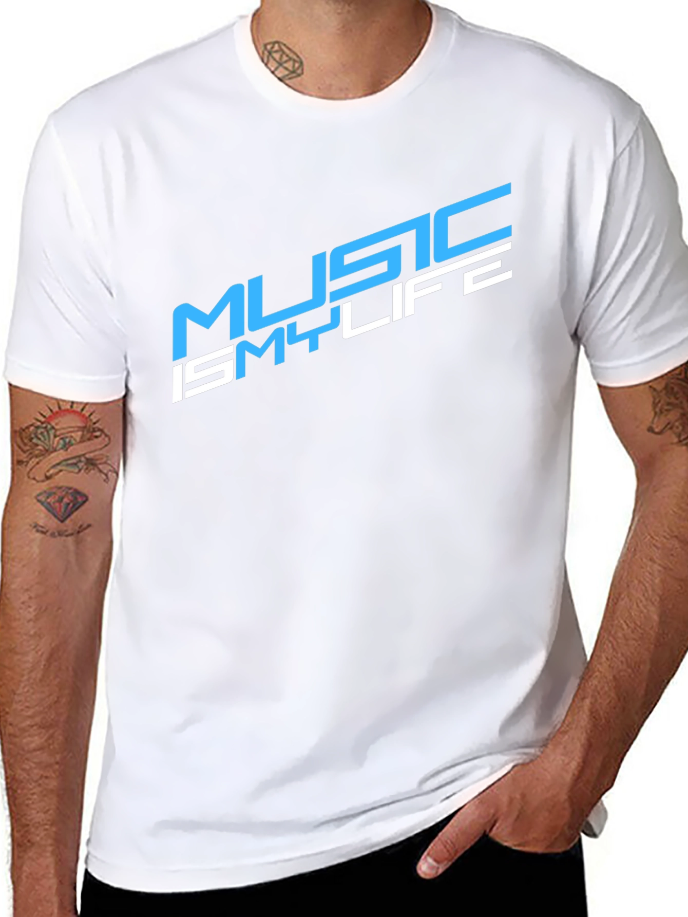 Music Is My Life Black T-Shirt