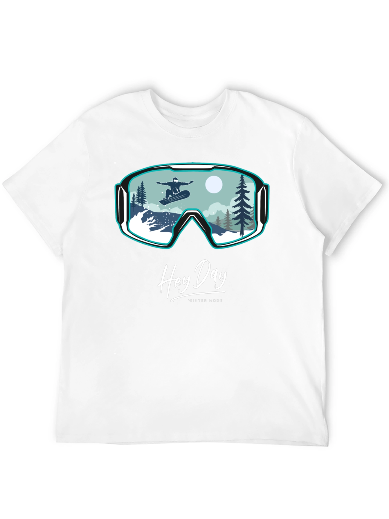 Winter Mode Graphic Tee - Hey Day Snowboard Design