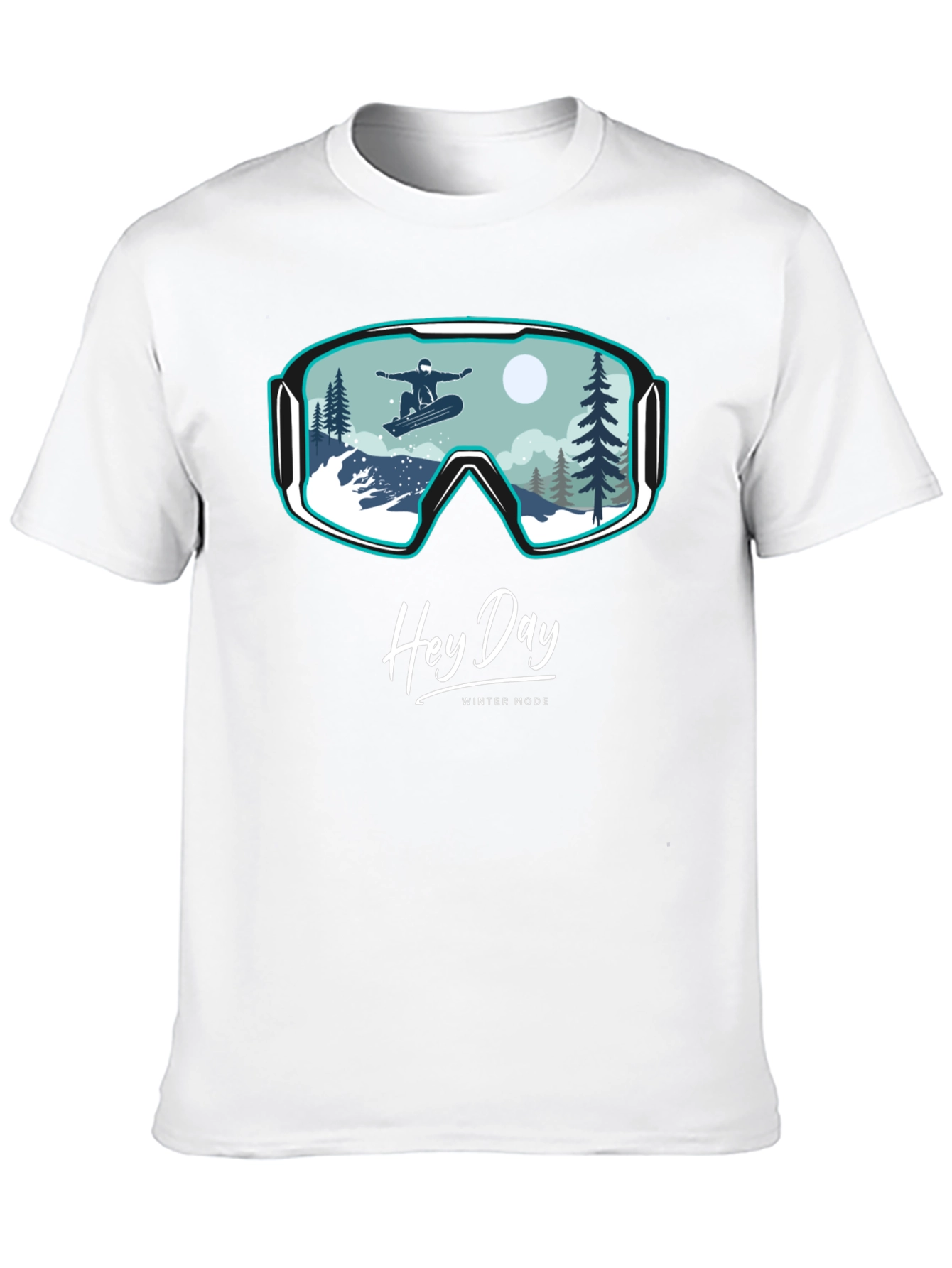 Winter Mode Graphic Tee - Hey Day Snowboard Design