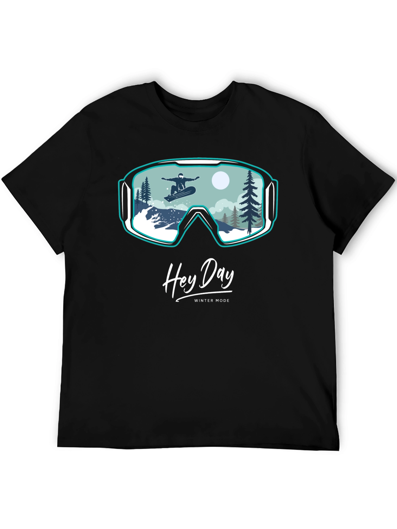 Winter Mode Graphic Tee - Hey Day Snowboard Design