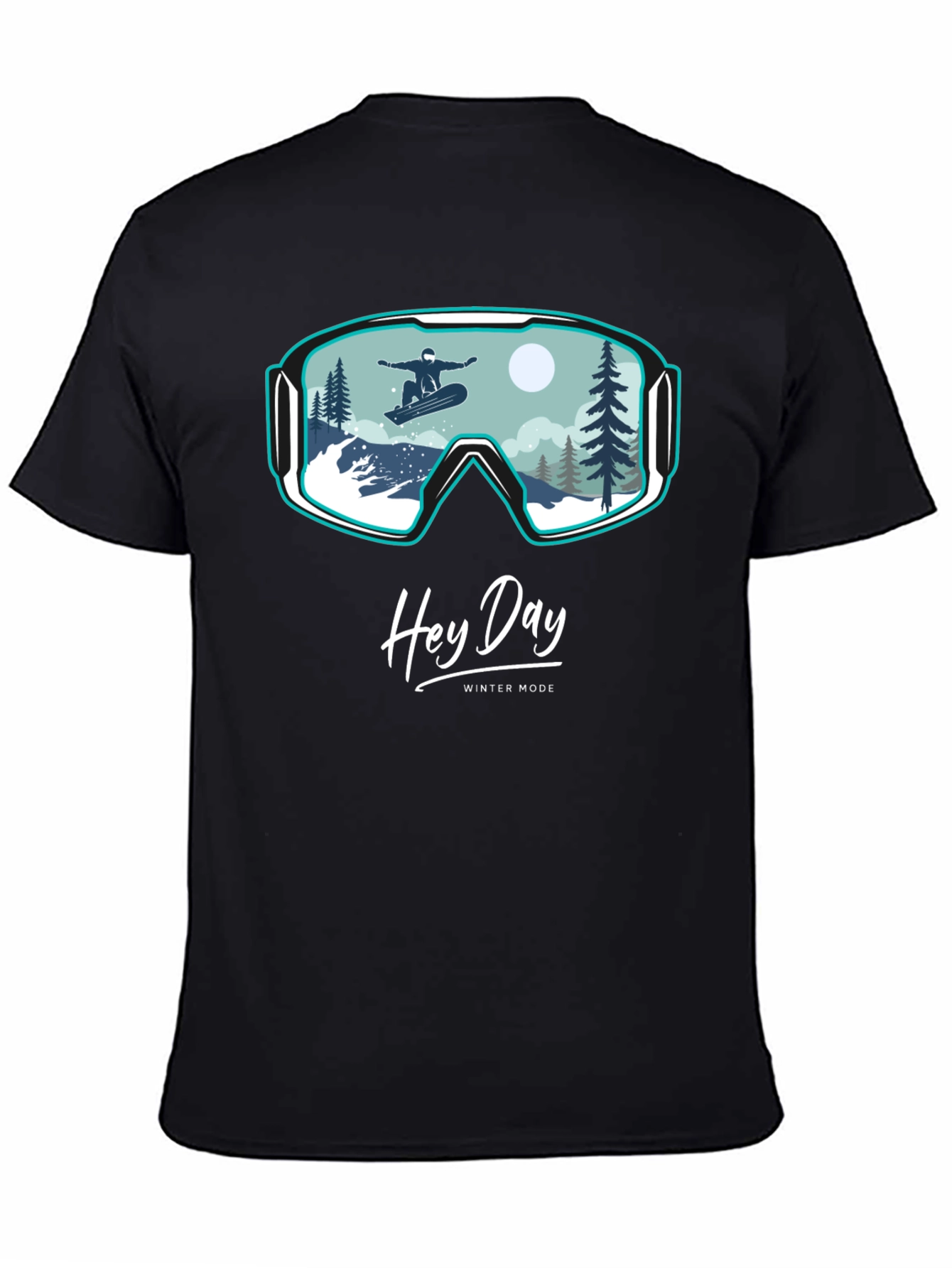 Winter Mode Graphic Tee - Hey Day Snowboard Design
