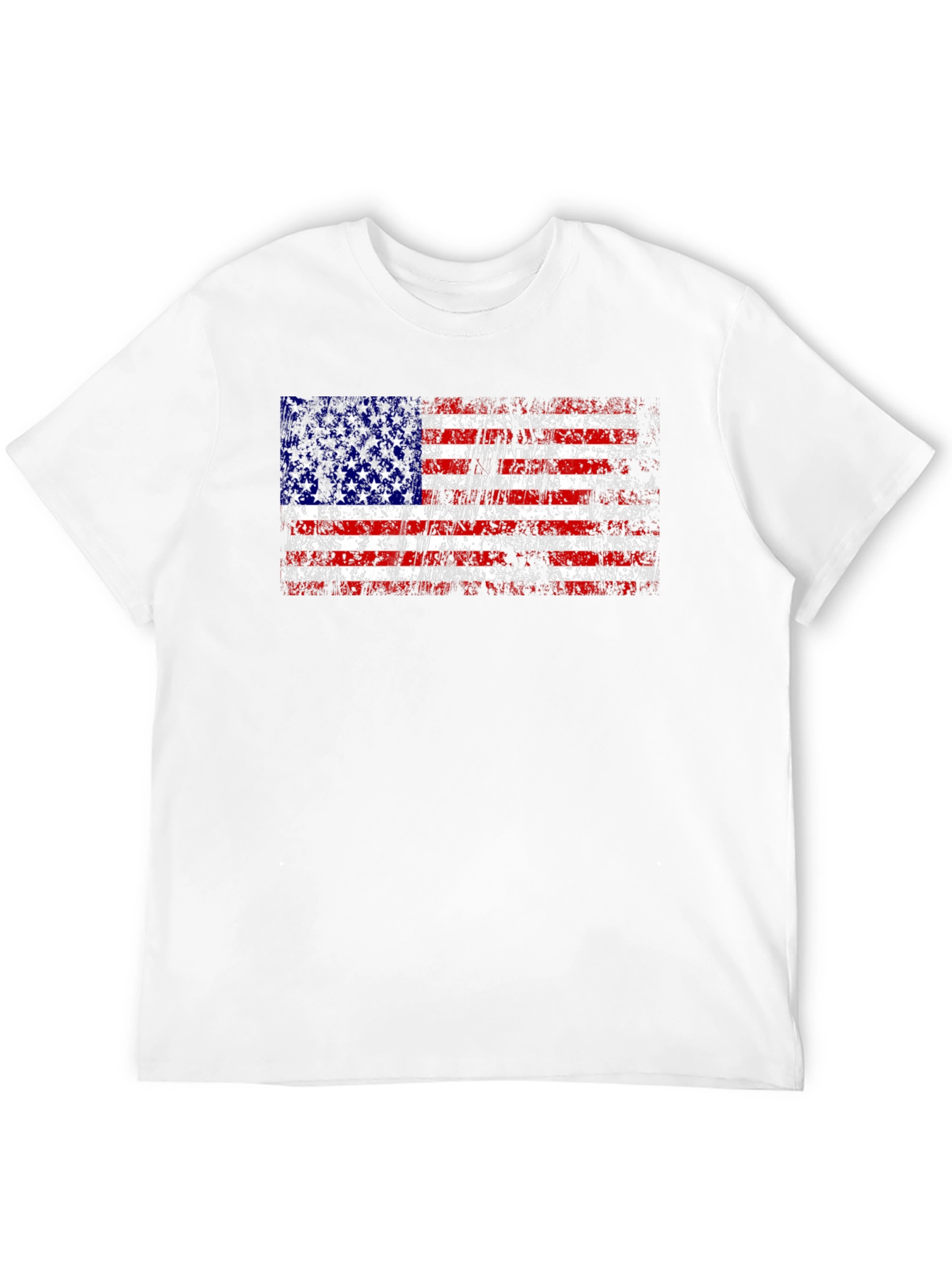 USA Flag Distressed Graphic T-Shirt