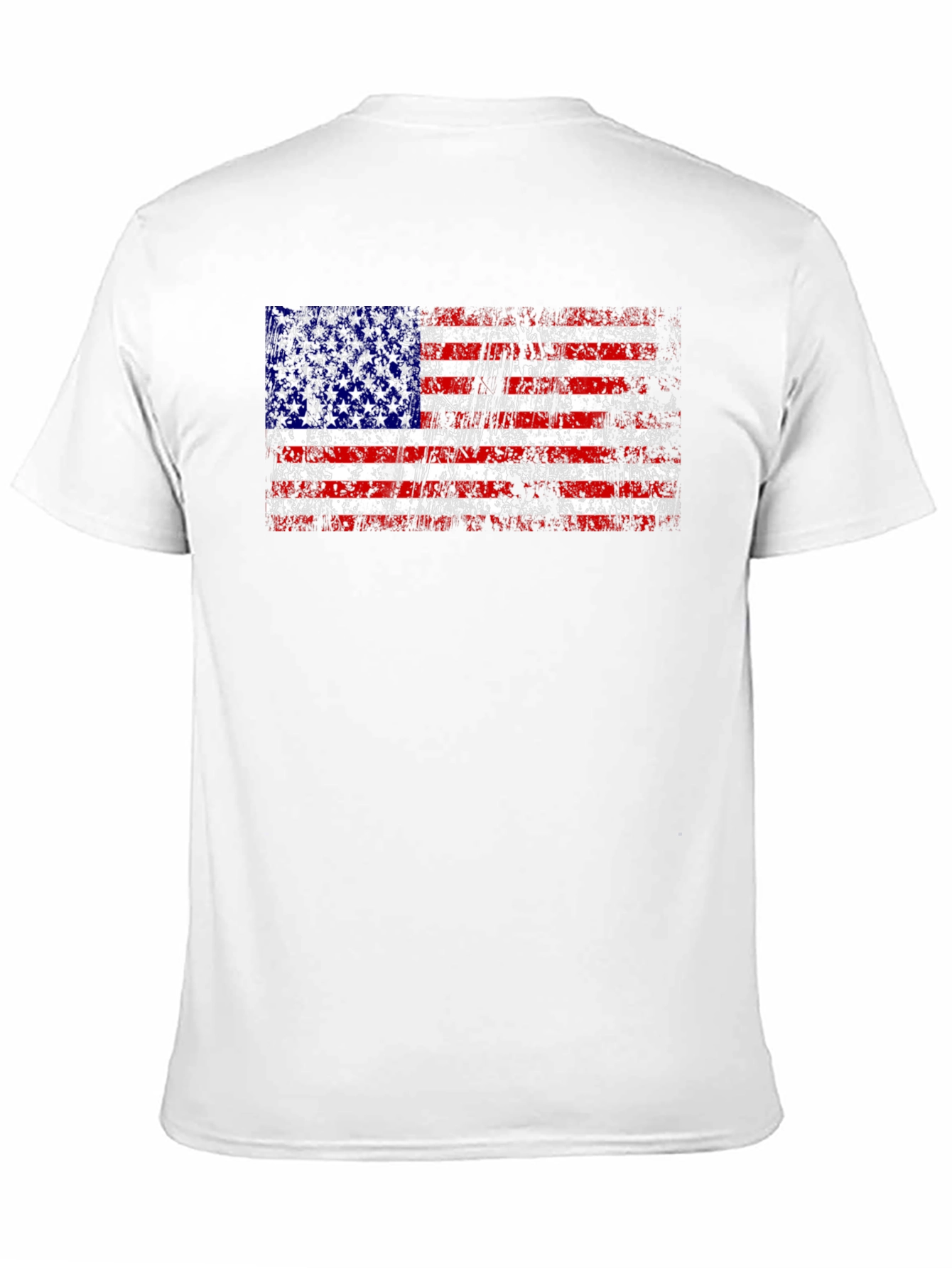 USA Flag Distressed Graphic T-Shirt