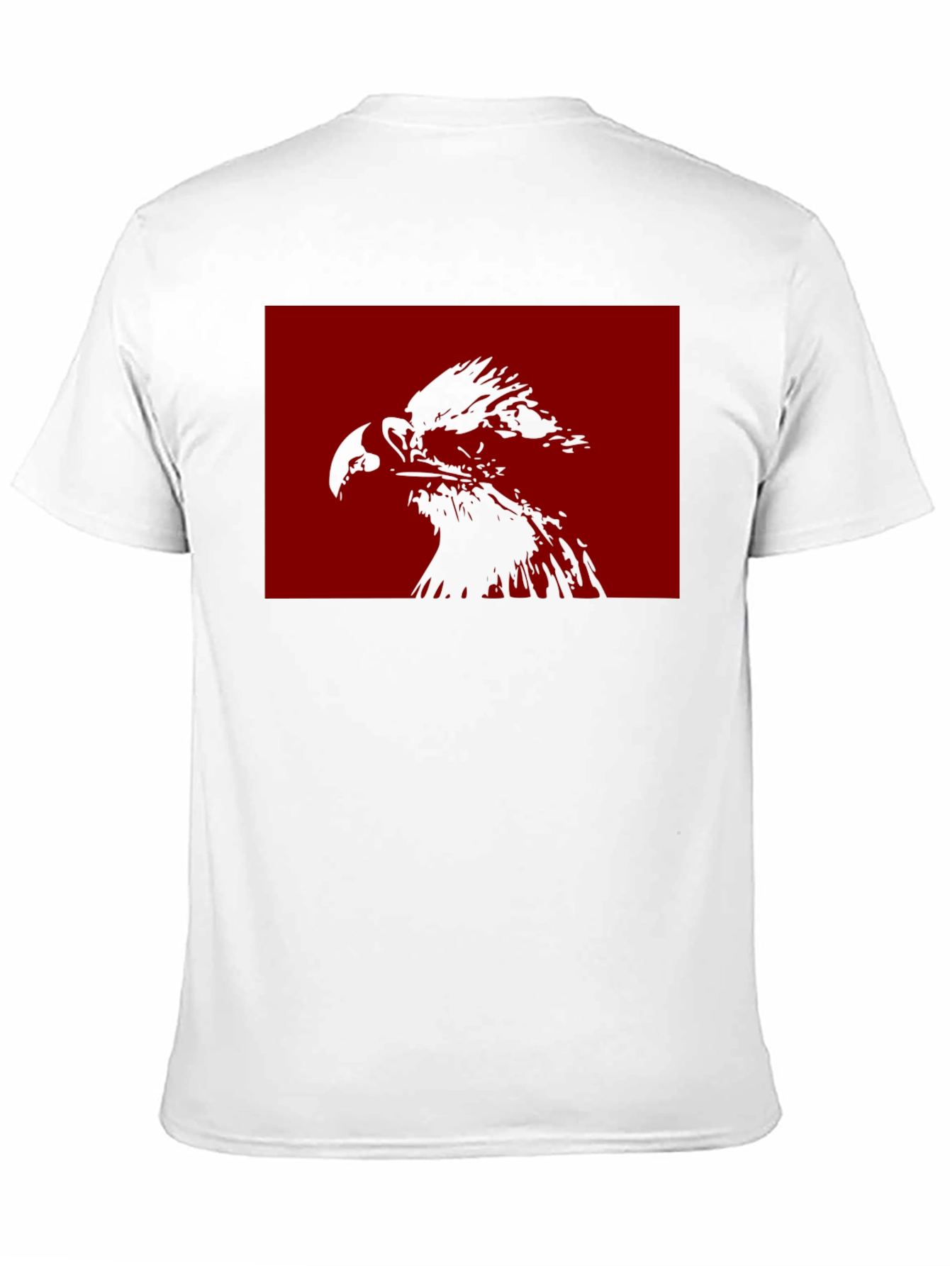 Eagle Graphic Tee - Black Cotton Blend Casual Wear