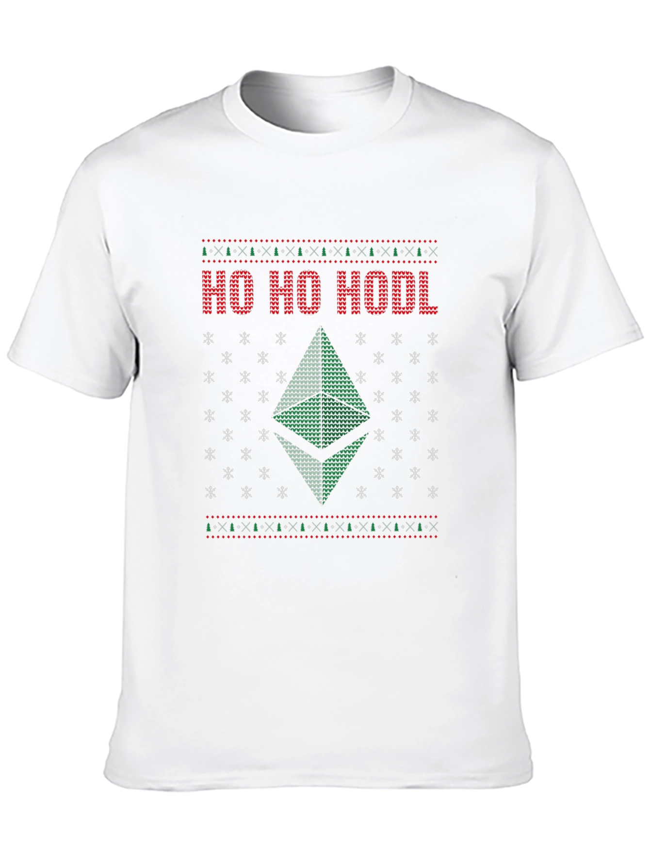 Ho Ho HODL Christmas Ethereum Ugly Sweater T-Shirt